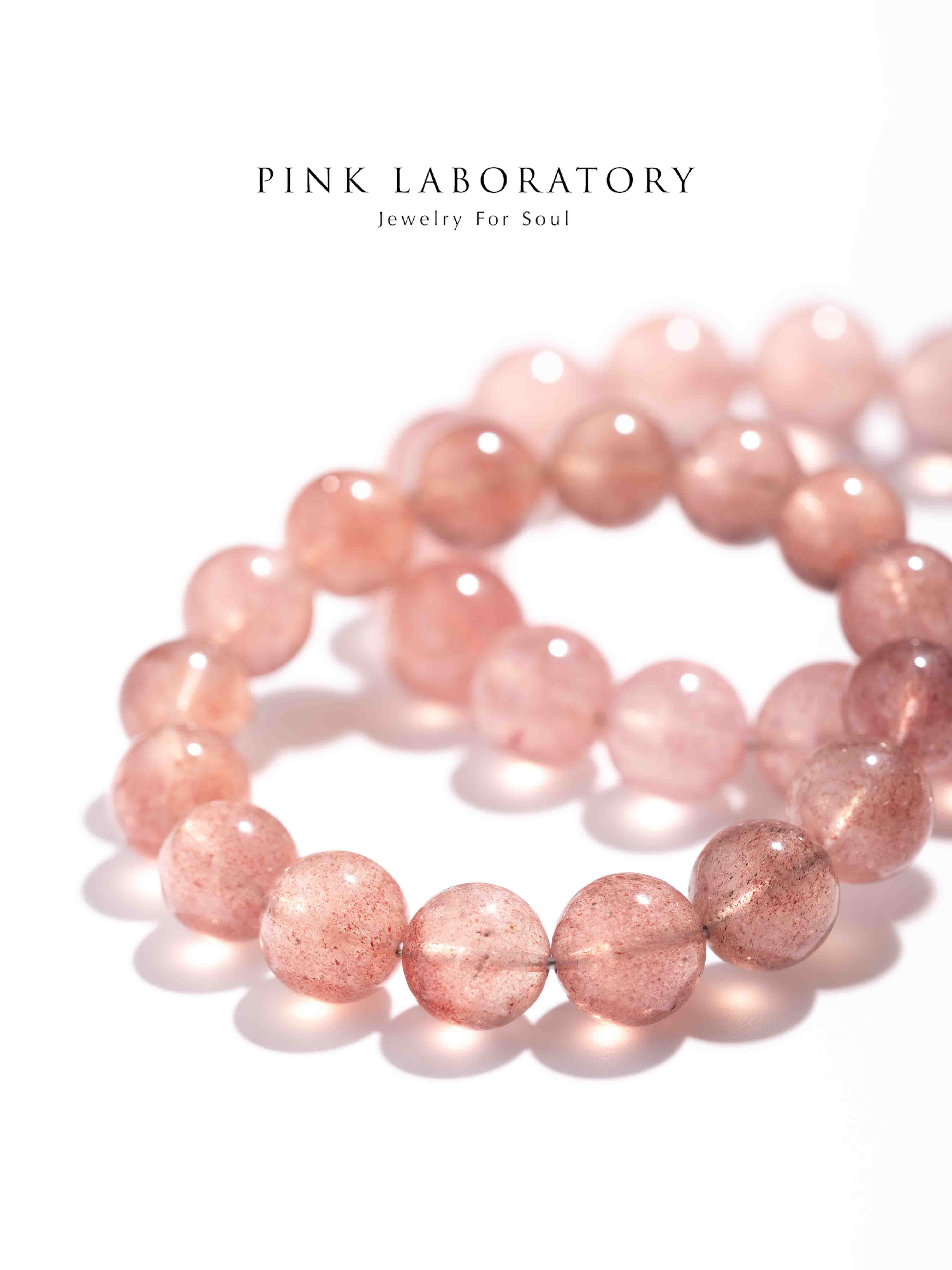 淺粉草莓晶手鍊