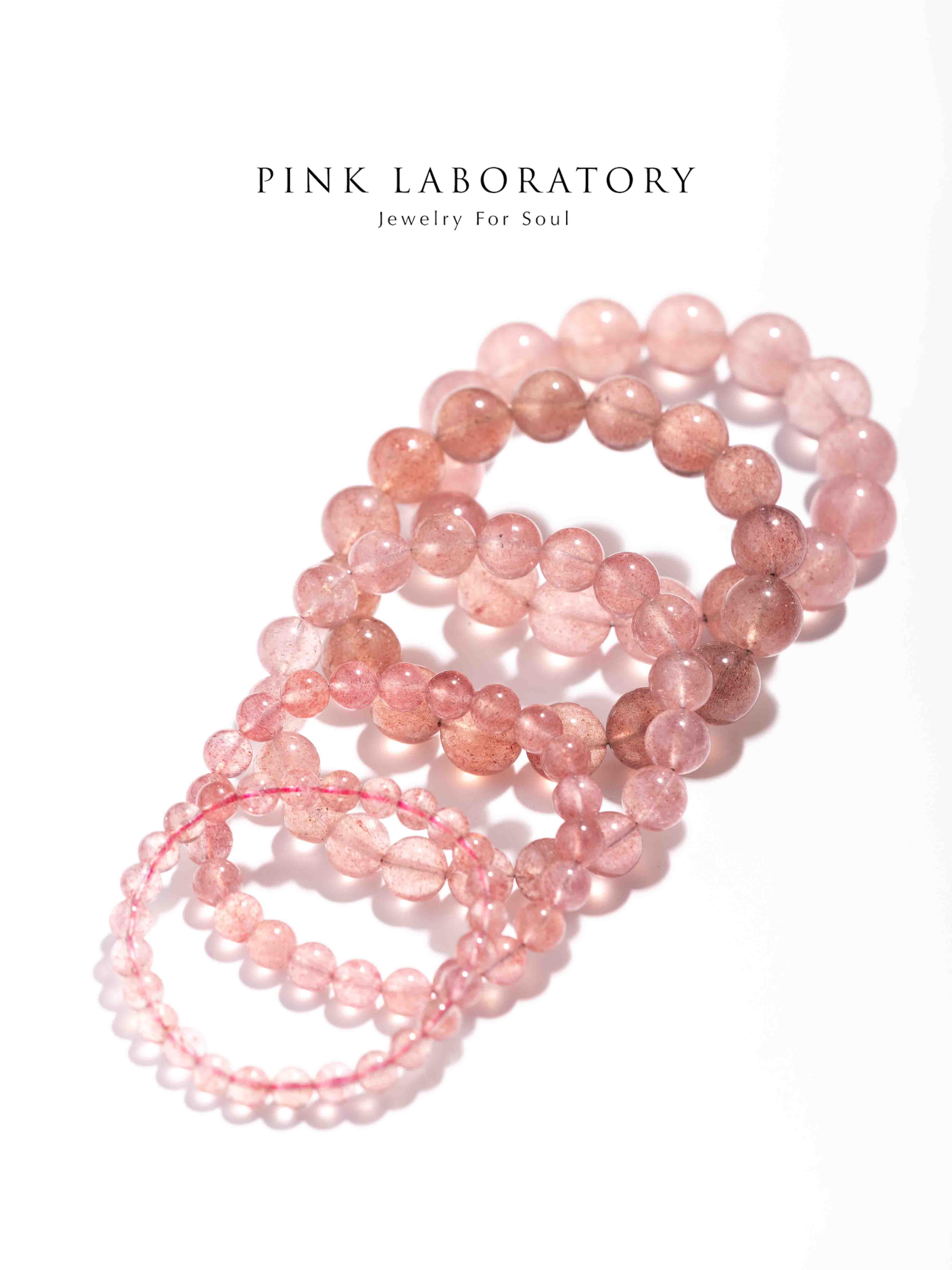 淺粉草莓晶手鍊