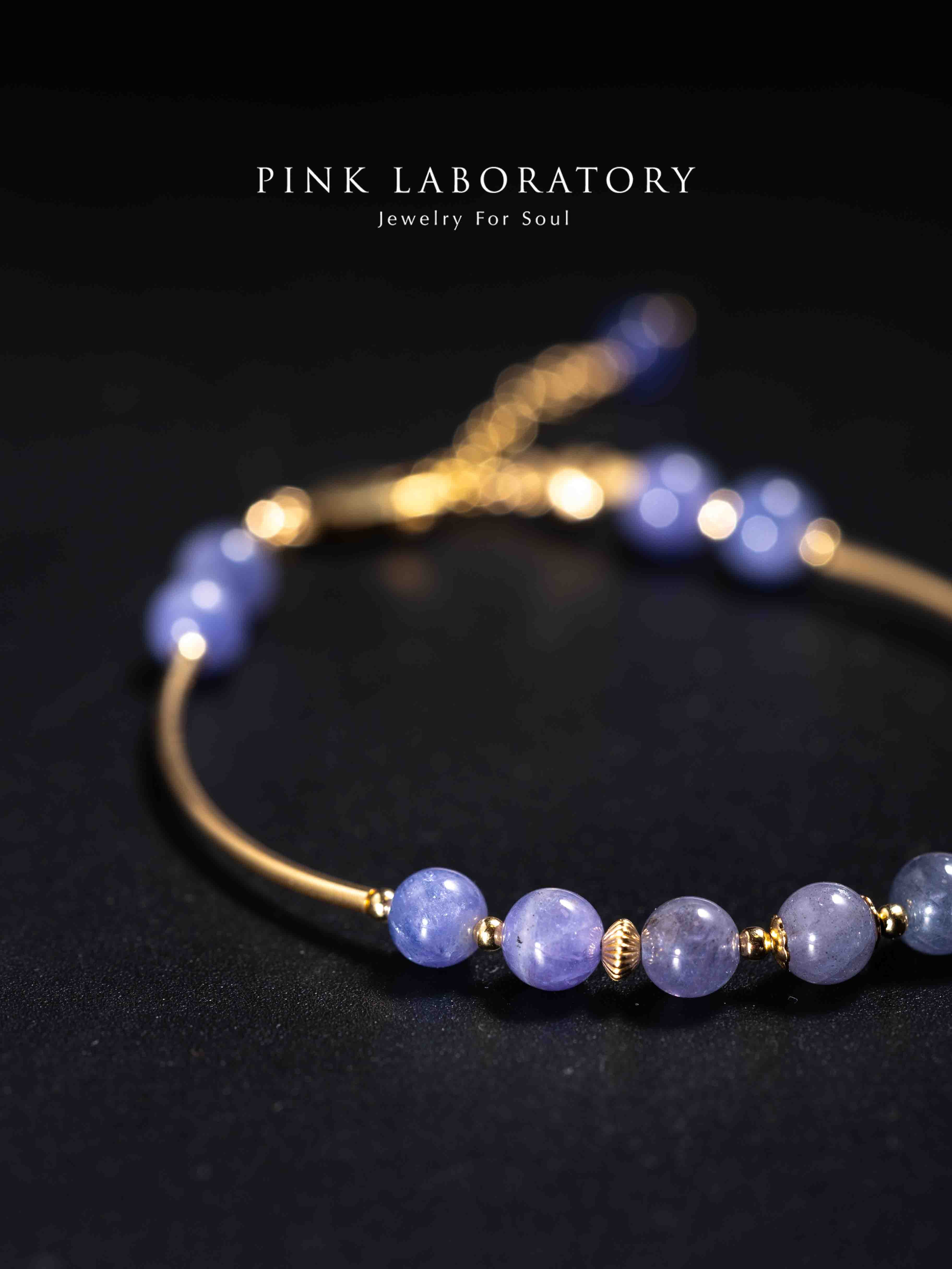 坦桑石6mm14k包金手鍊