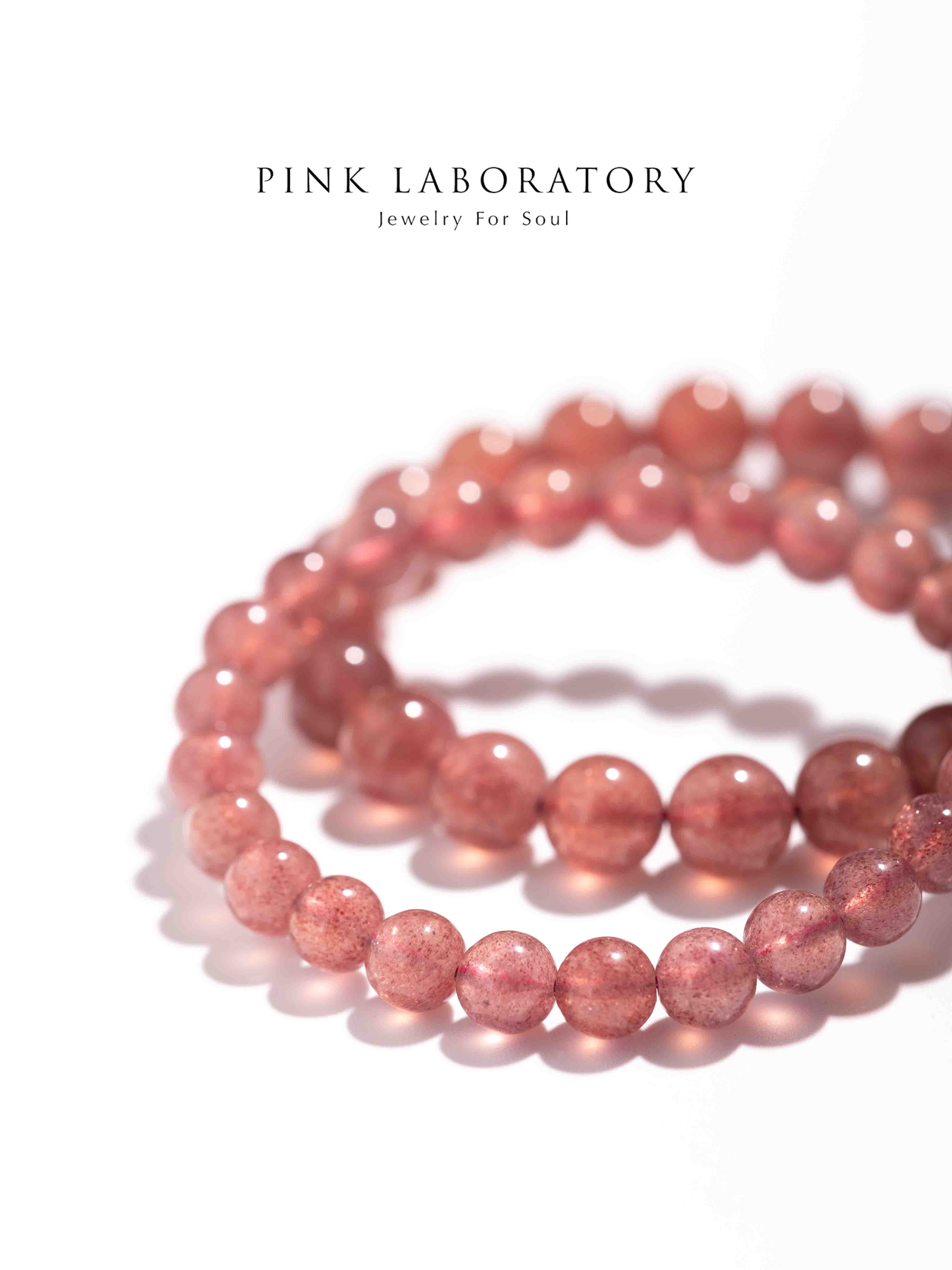 淺粉草莓晶手鍊