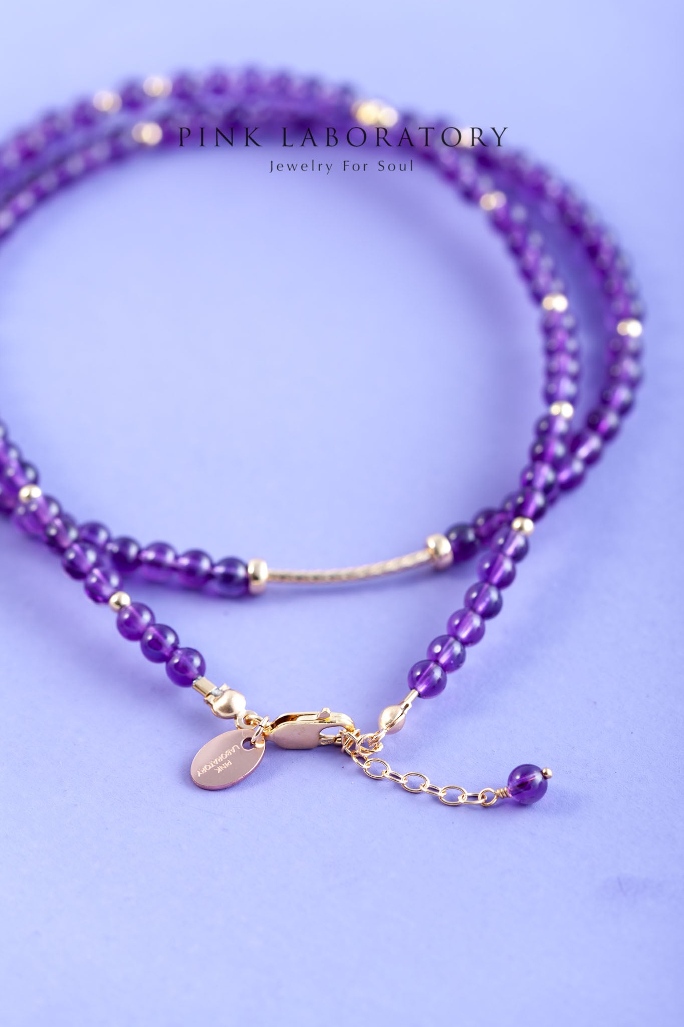 紫水晶14KGF 三圈手鍊