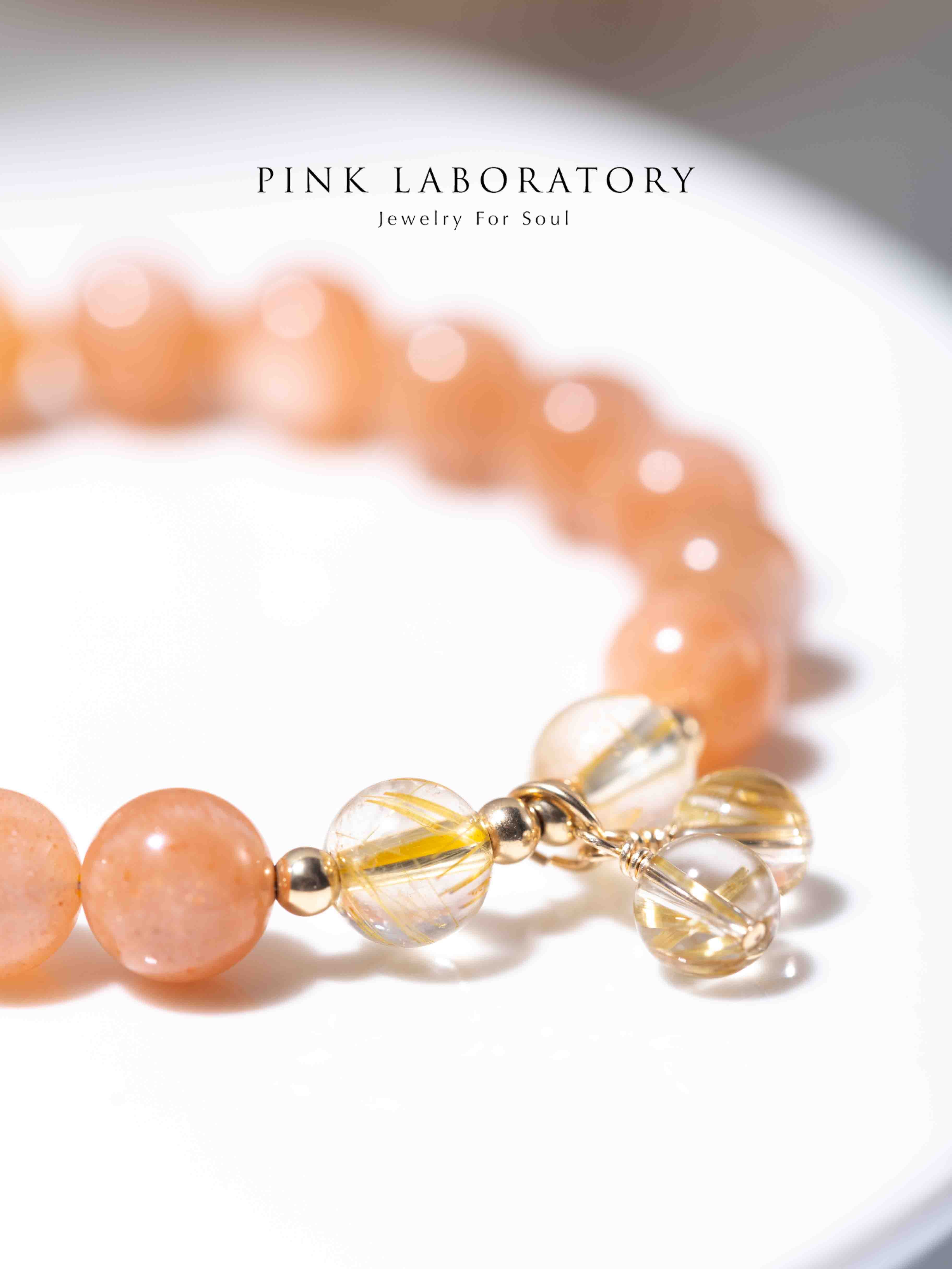 太陽石金鈦晶14KGF手鍊