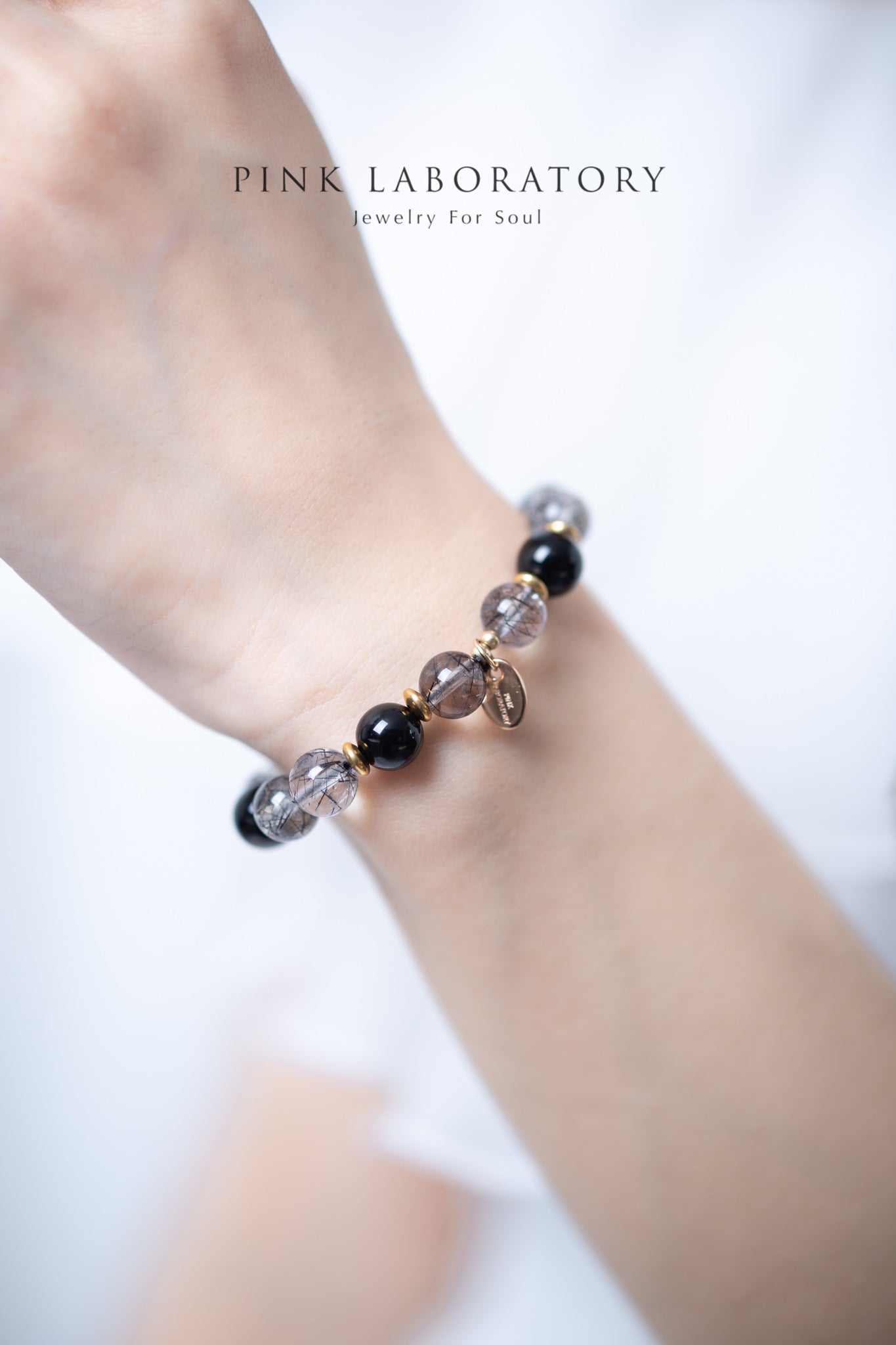 清透黑髮晶黑瑪瑙手鍊