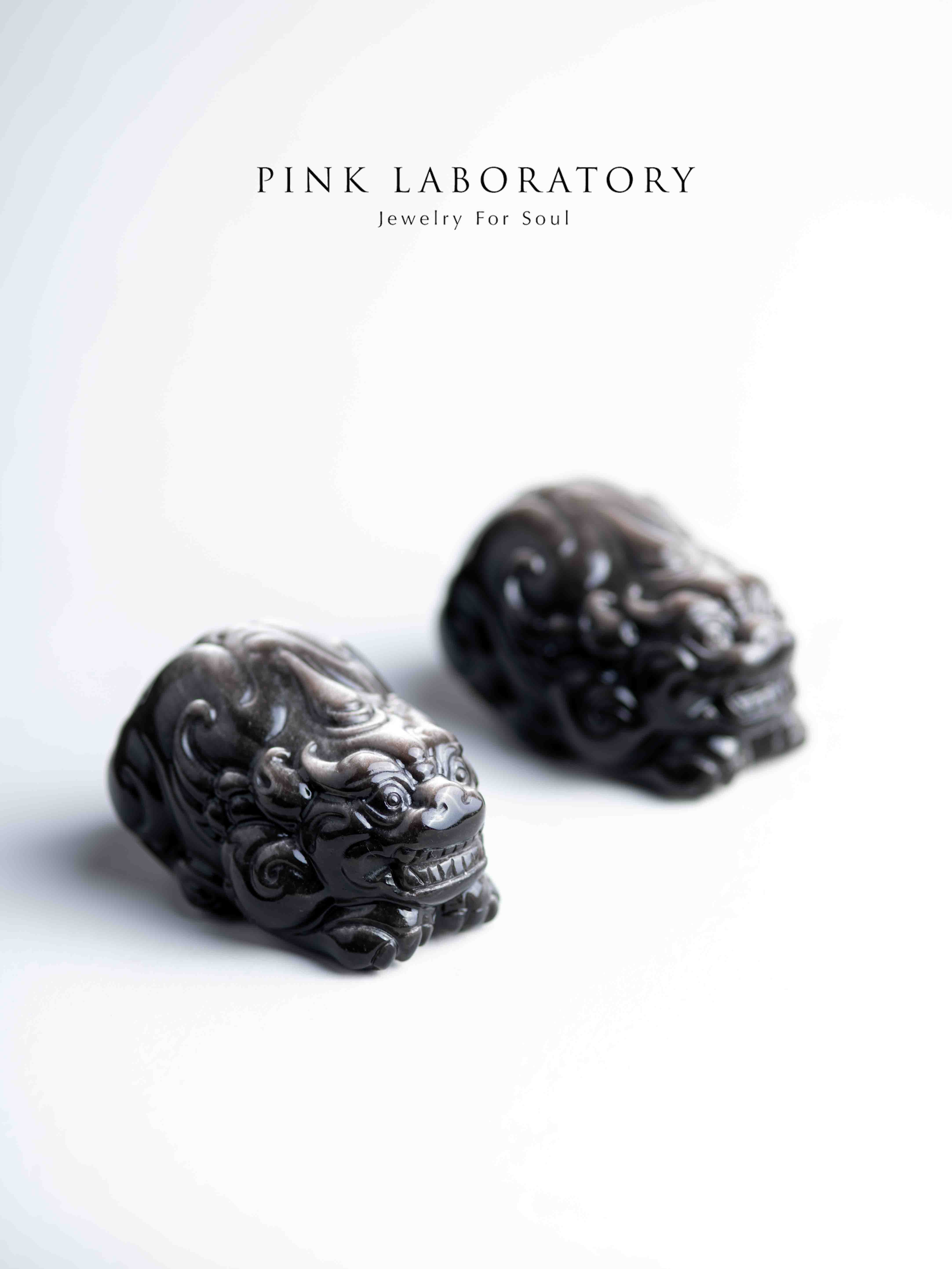 銀曜石招財大貔貅|招財防小人水晶擺件