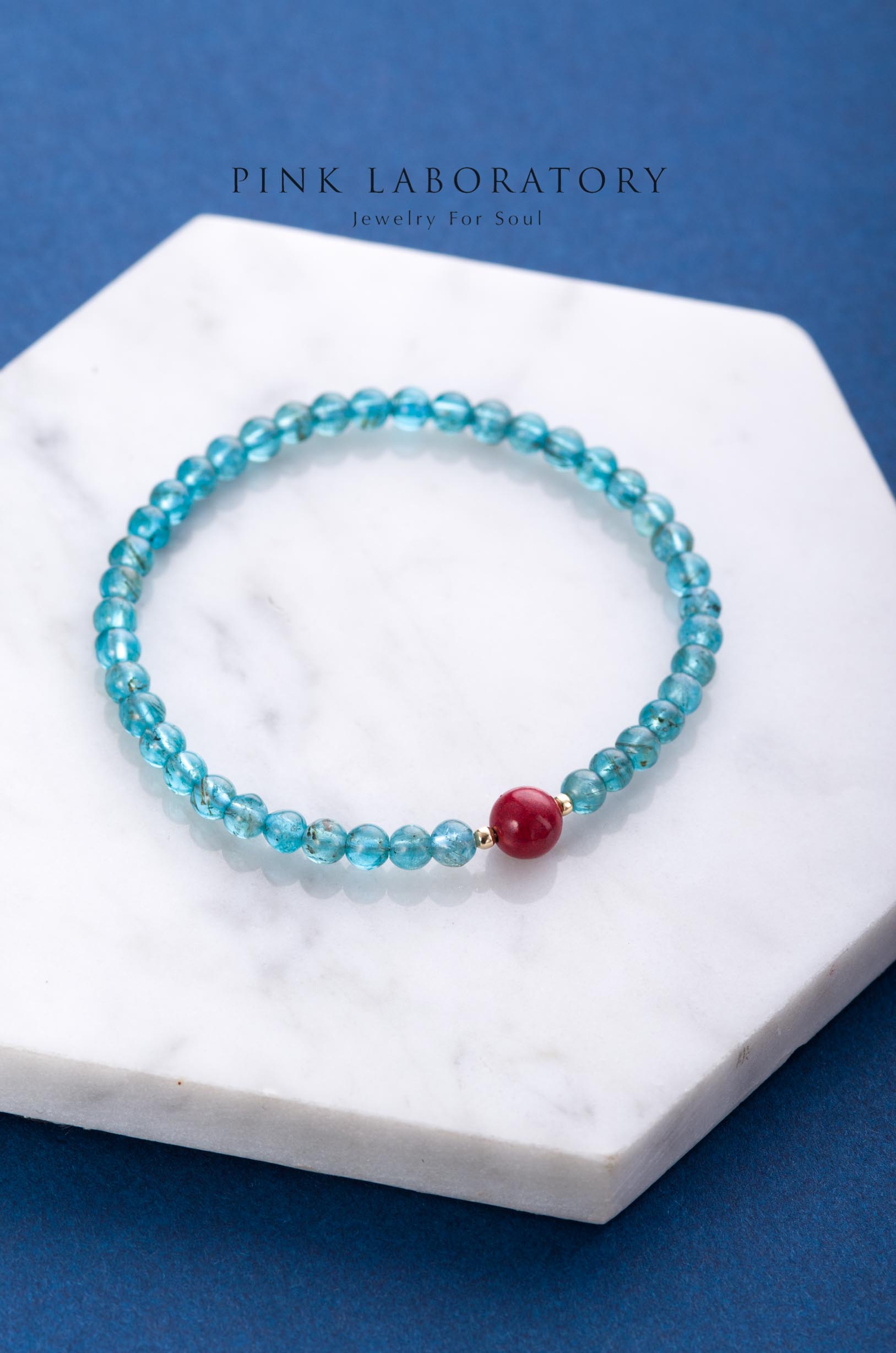 磷灰石4mm手鏈 | 紫金砂硃砂