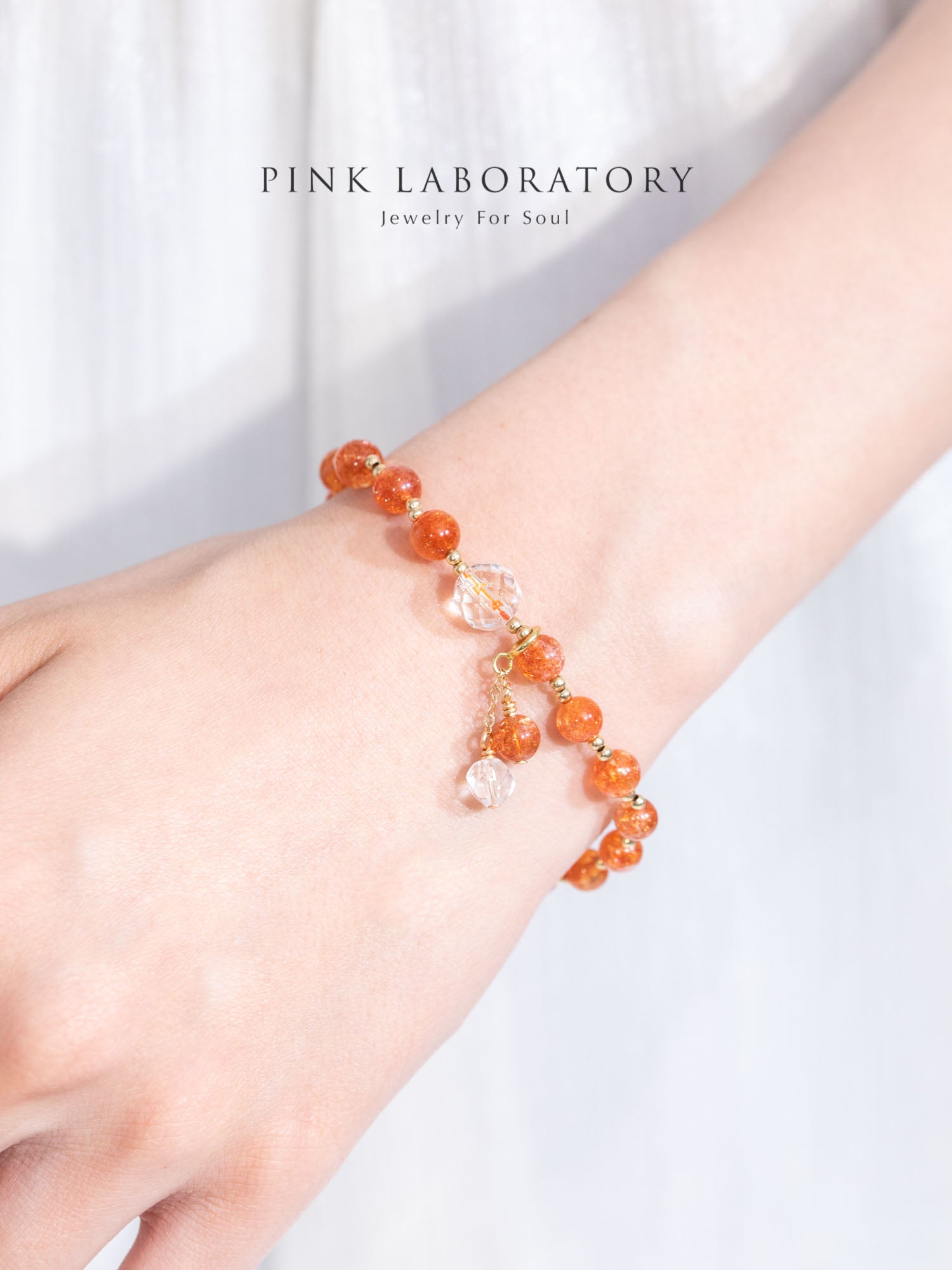 金太陽石白水晶手鍊