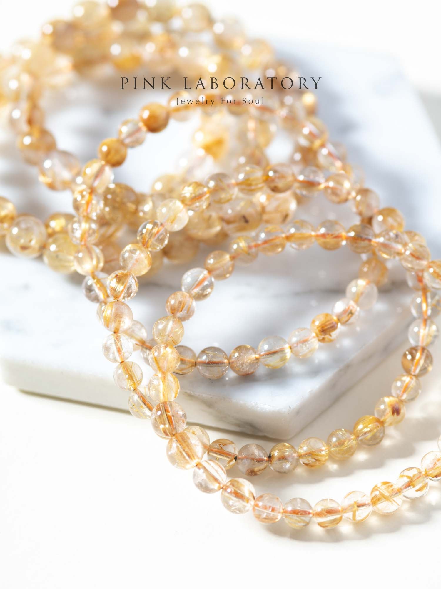 【微瑕疵福利品】5A金髮晶6mm 8mm手鍊