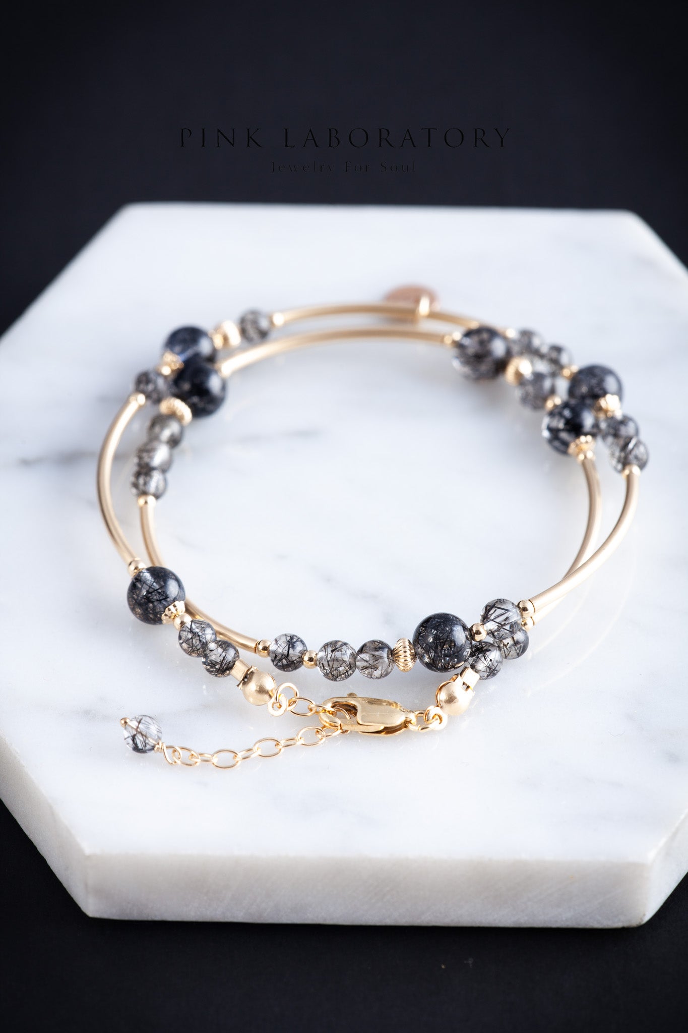 黑髮晶防小人手鍊