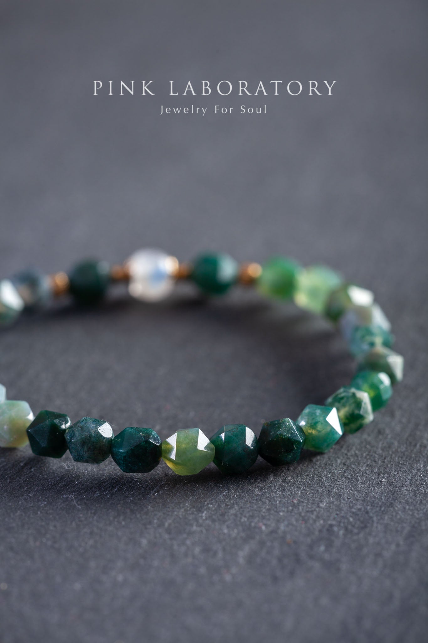 水草瑪瑙14K包金手鍊