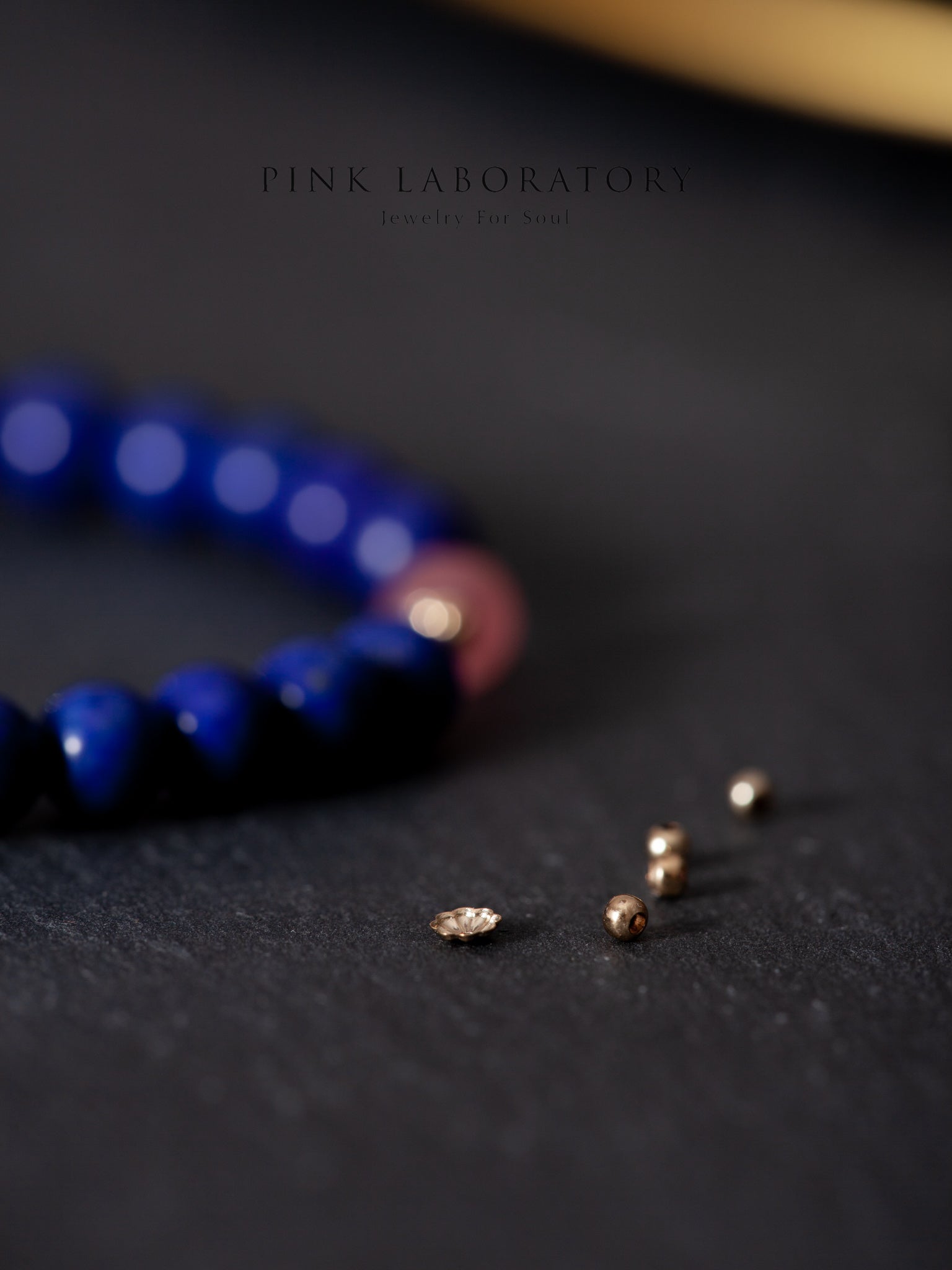 青金石紅紋石14KGF手鍊