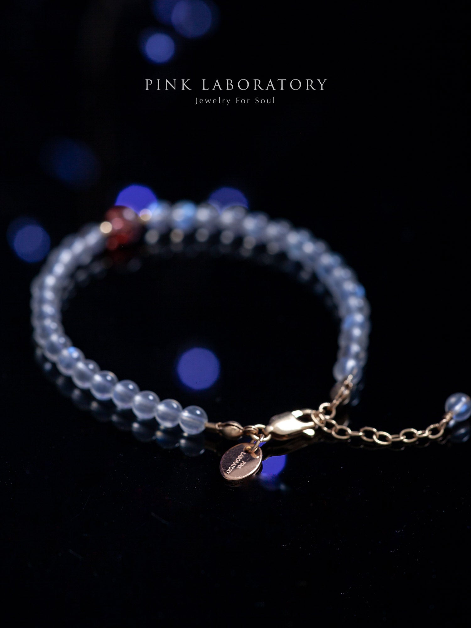 奶油月光石超級七手鍊