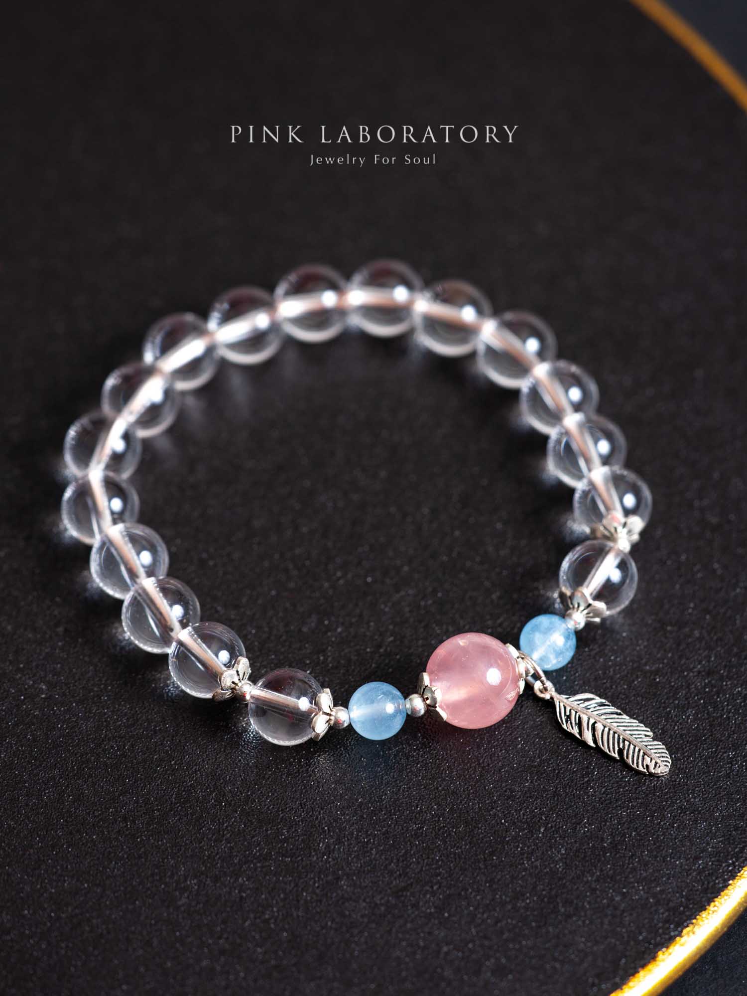 白水晶海藍寶手鍊