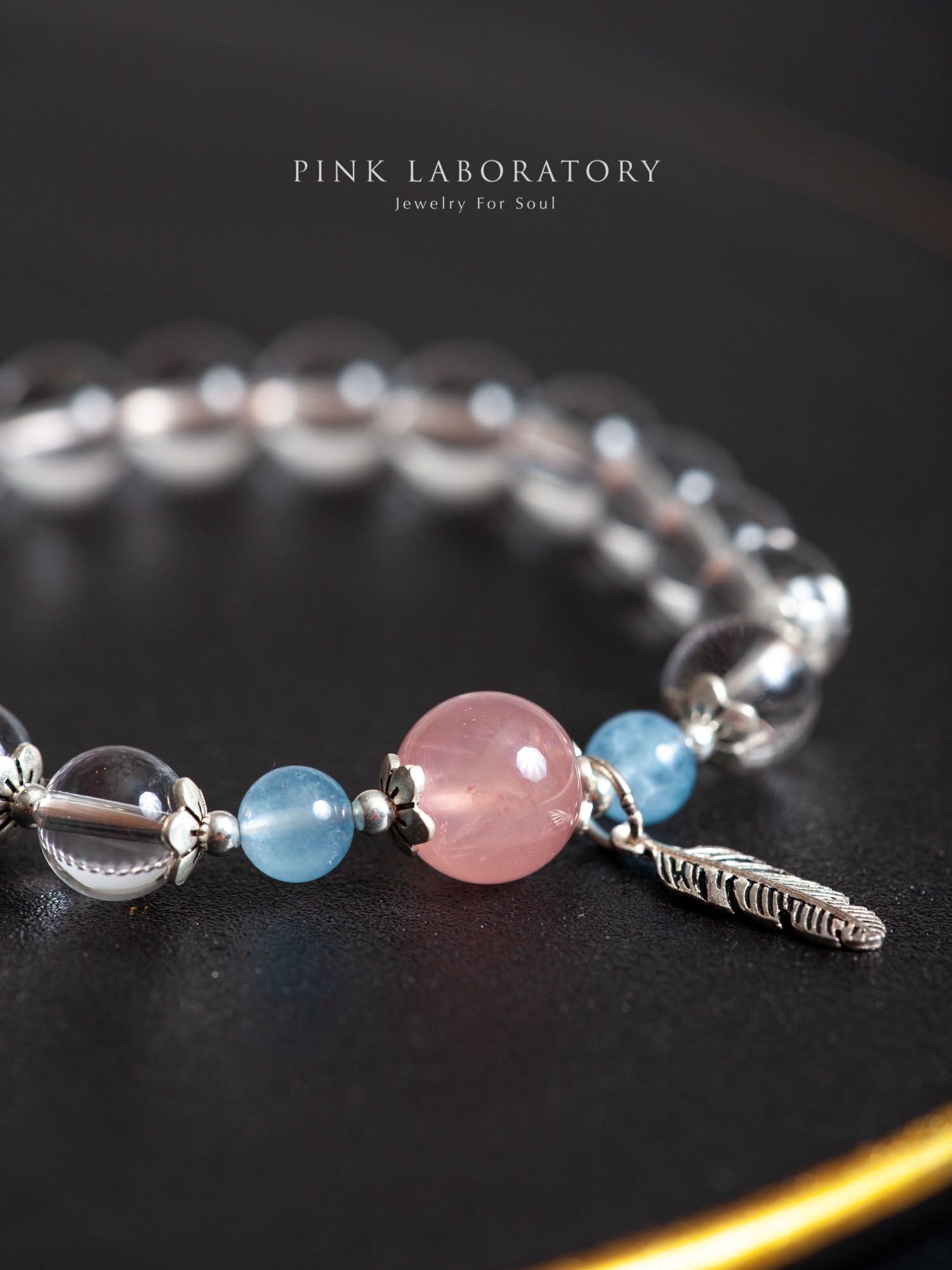 白水晶海藍寶手鍊