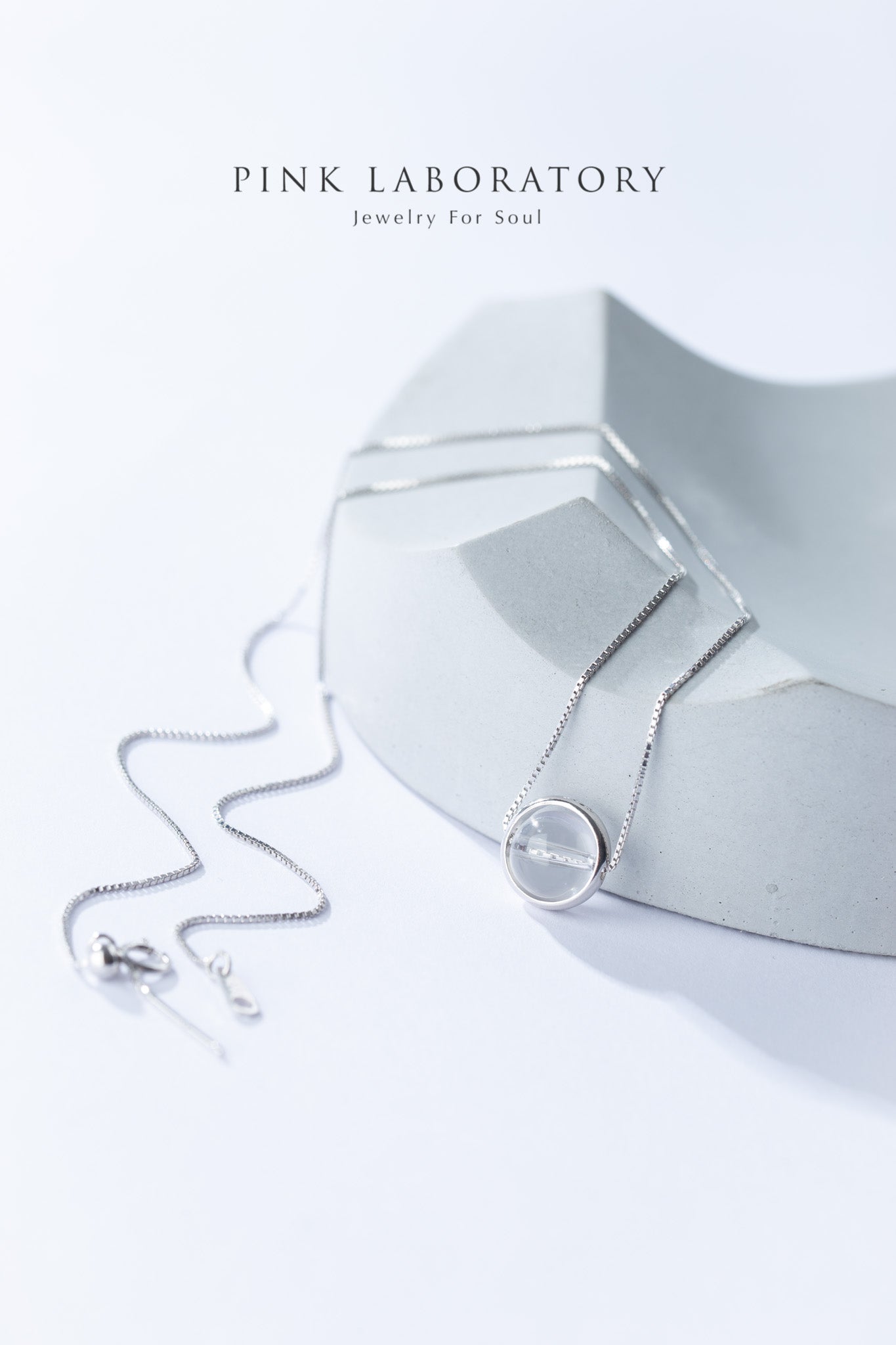 白水晶925純銀項鍊