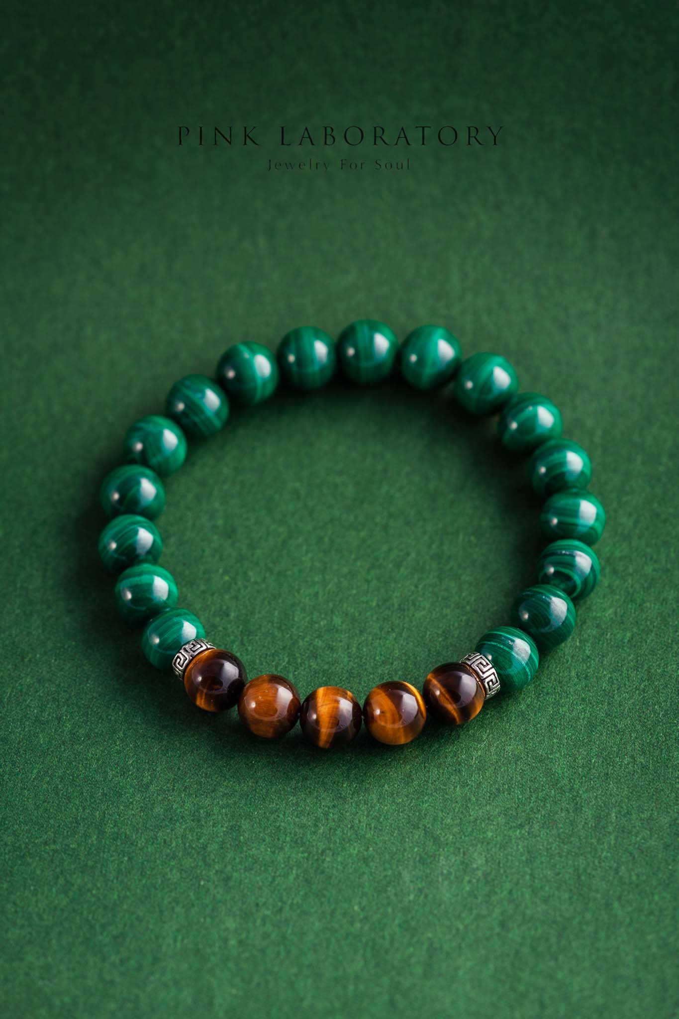 孔雀石虎眼石手鍊