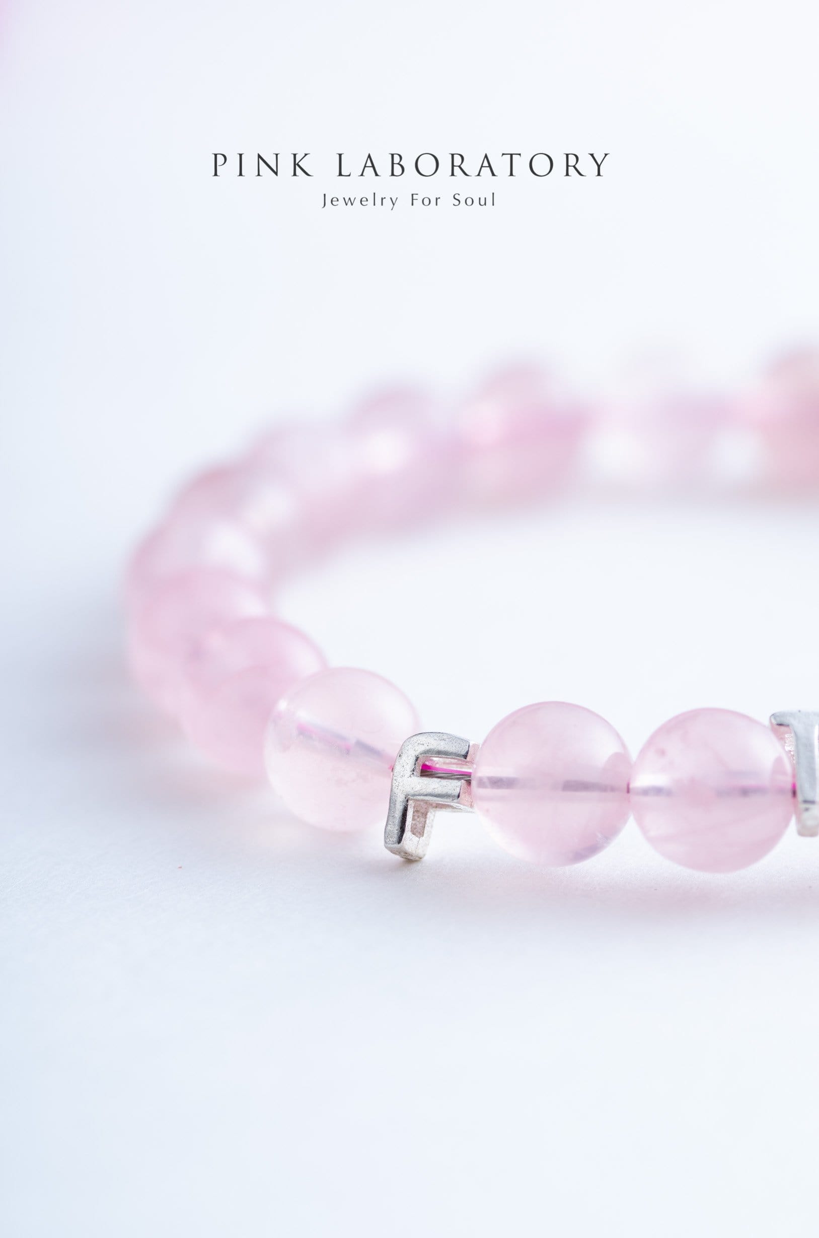 925純銀字母隔珠 - Pink Laboratory