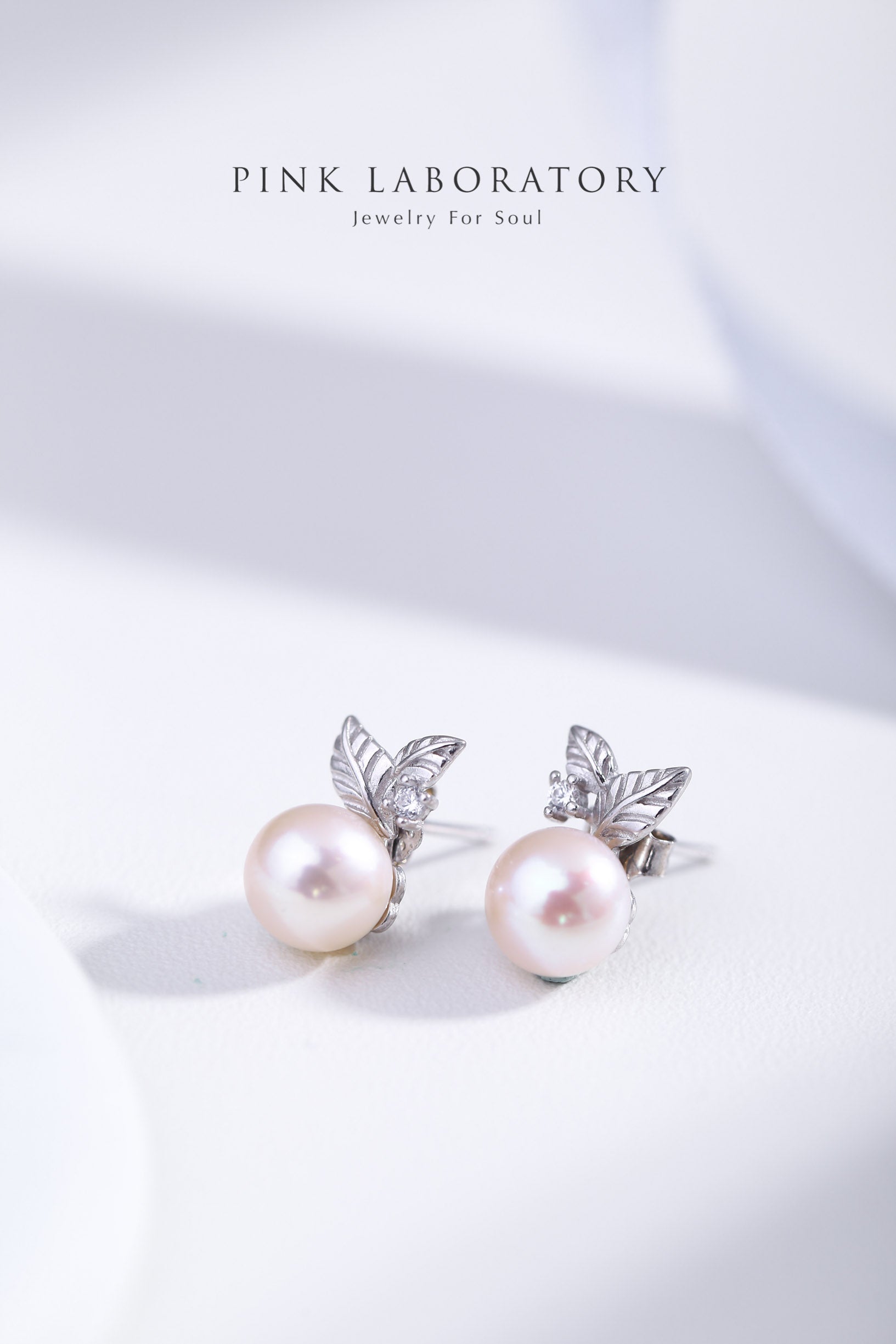 天然淡水珍珠925純銀精鍍亮澤白金耳環