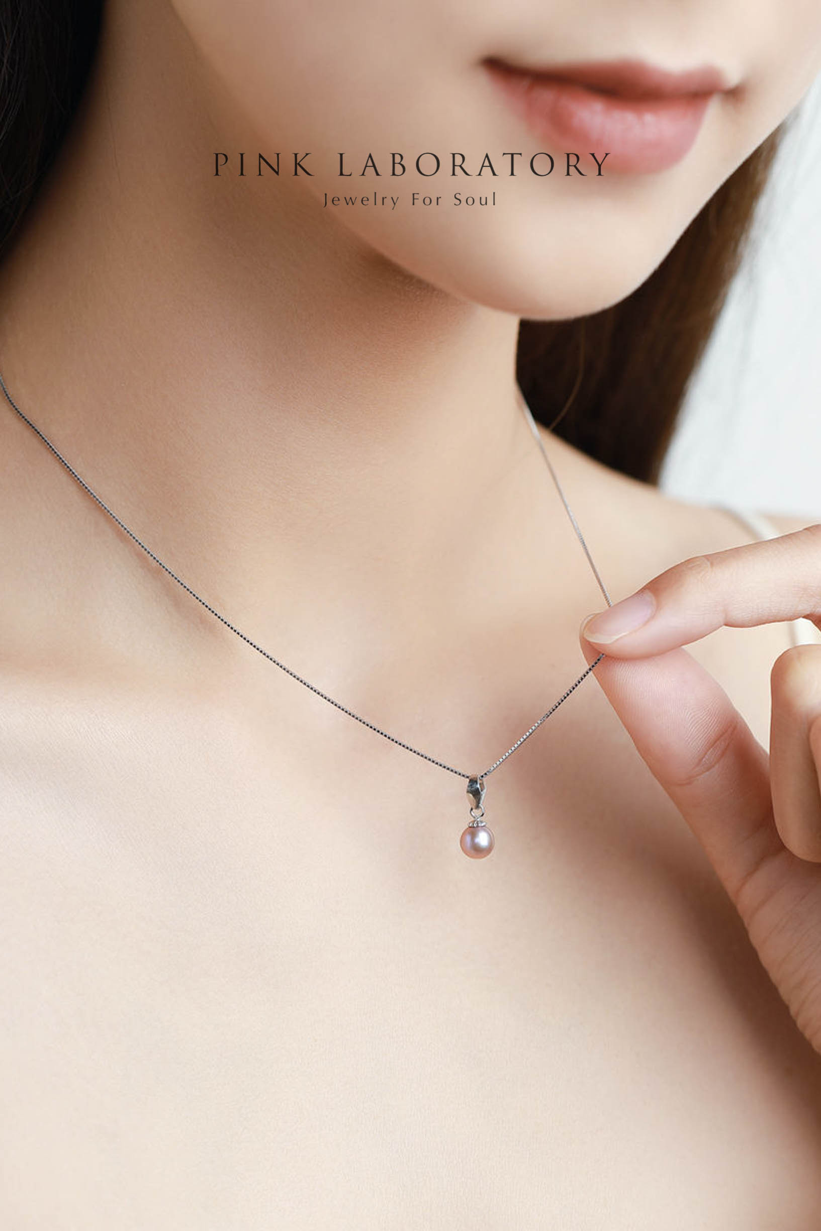 天然淡水珍珠925純銀配件項鍊