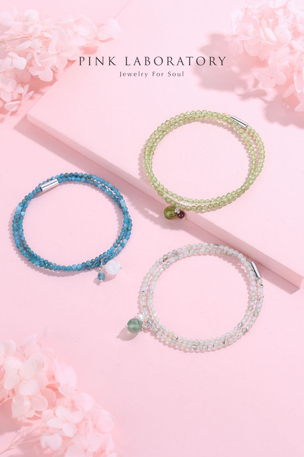 葡萄石綠草莓晶925純銀項鍊 生日禮物