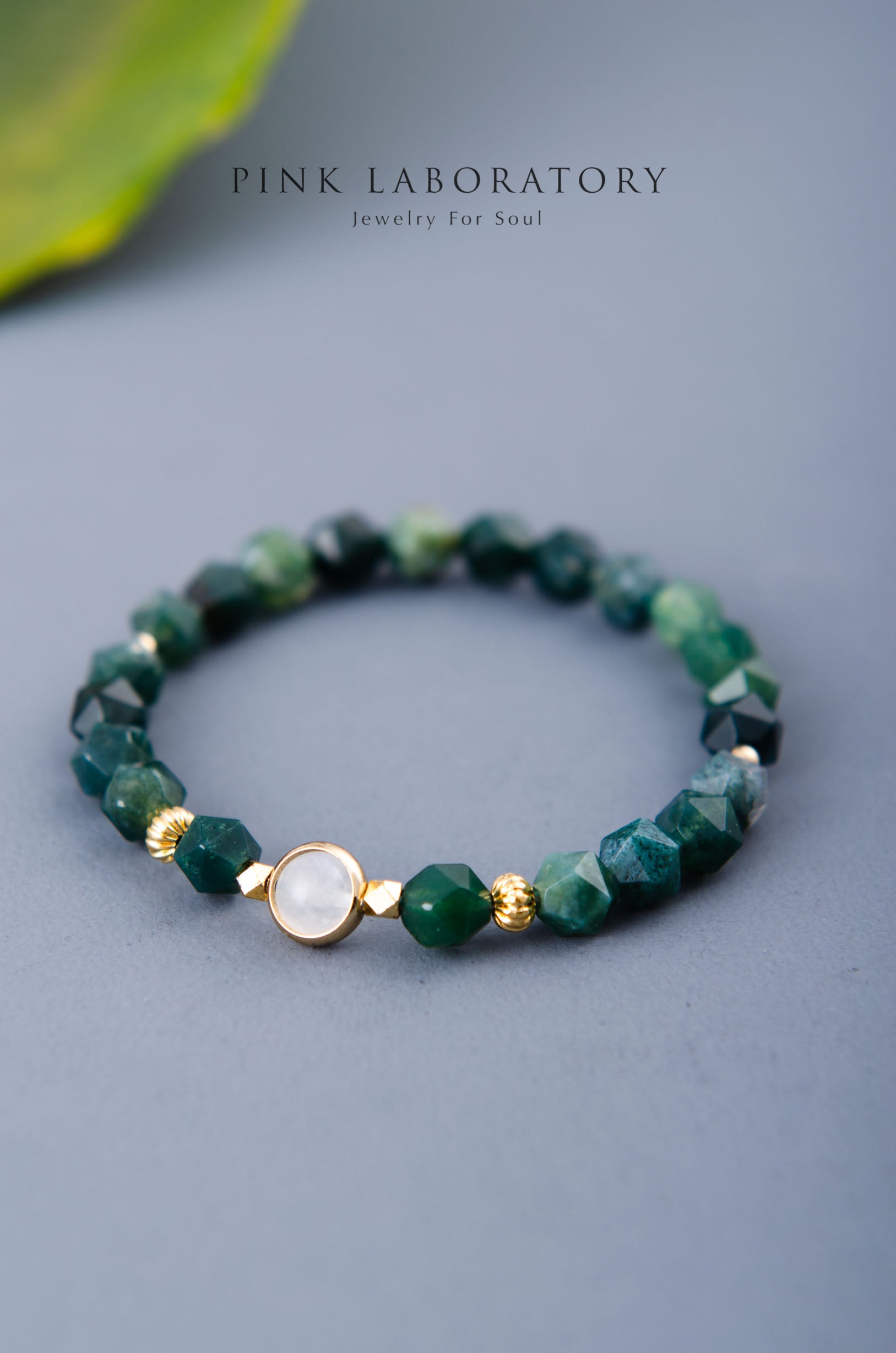 水草瑪瑙月光石手鍊