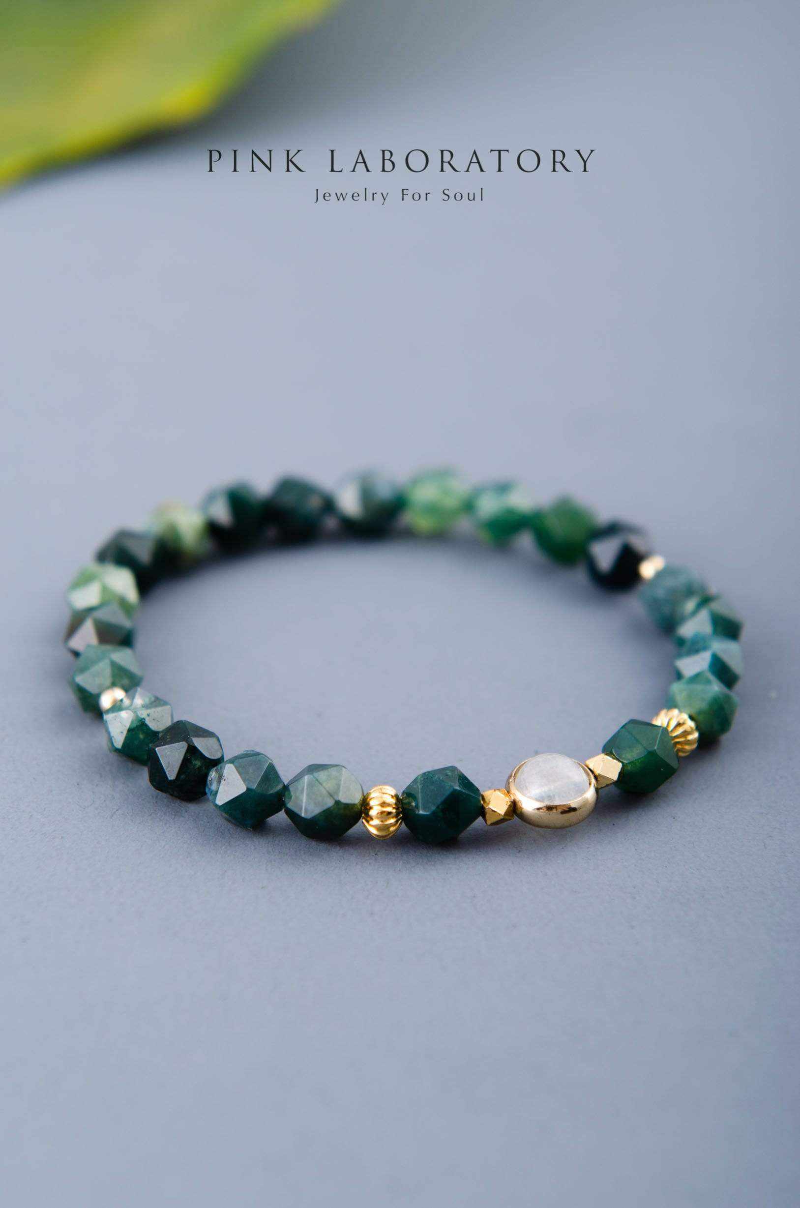 水草瑪瑙月光石手鍊 - Pink Laboratory