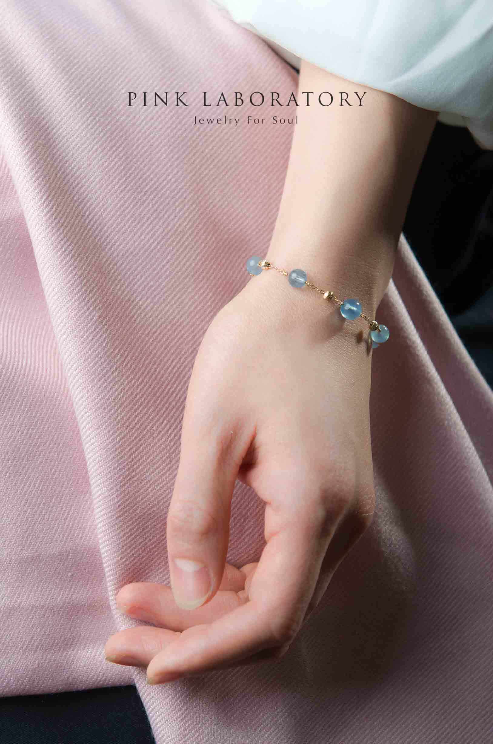 海藍寶手鍊 | 14K包金 - Pink Laboratory