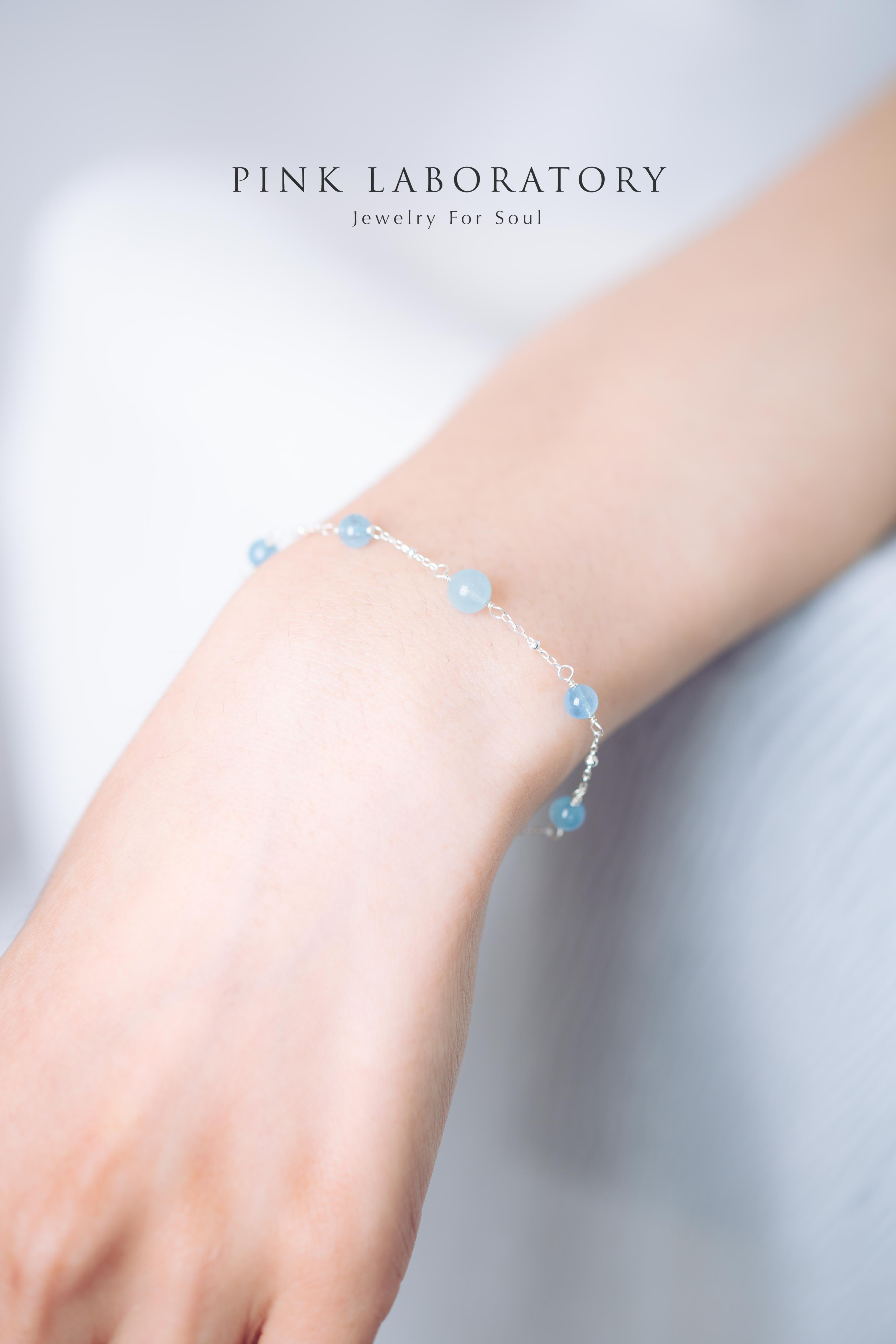 海藍寶手鍊 | 925純銀手鏈