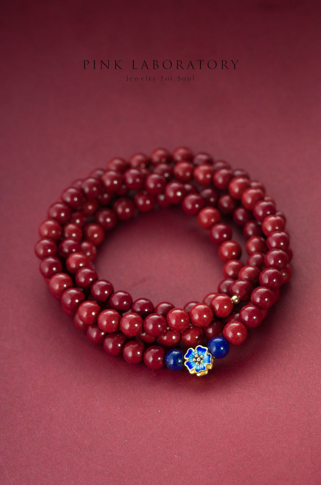 紫金砂硃砂青金石108念珠 | 108佛珠手鏈