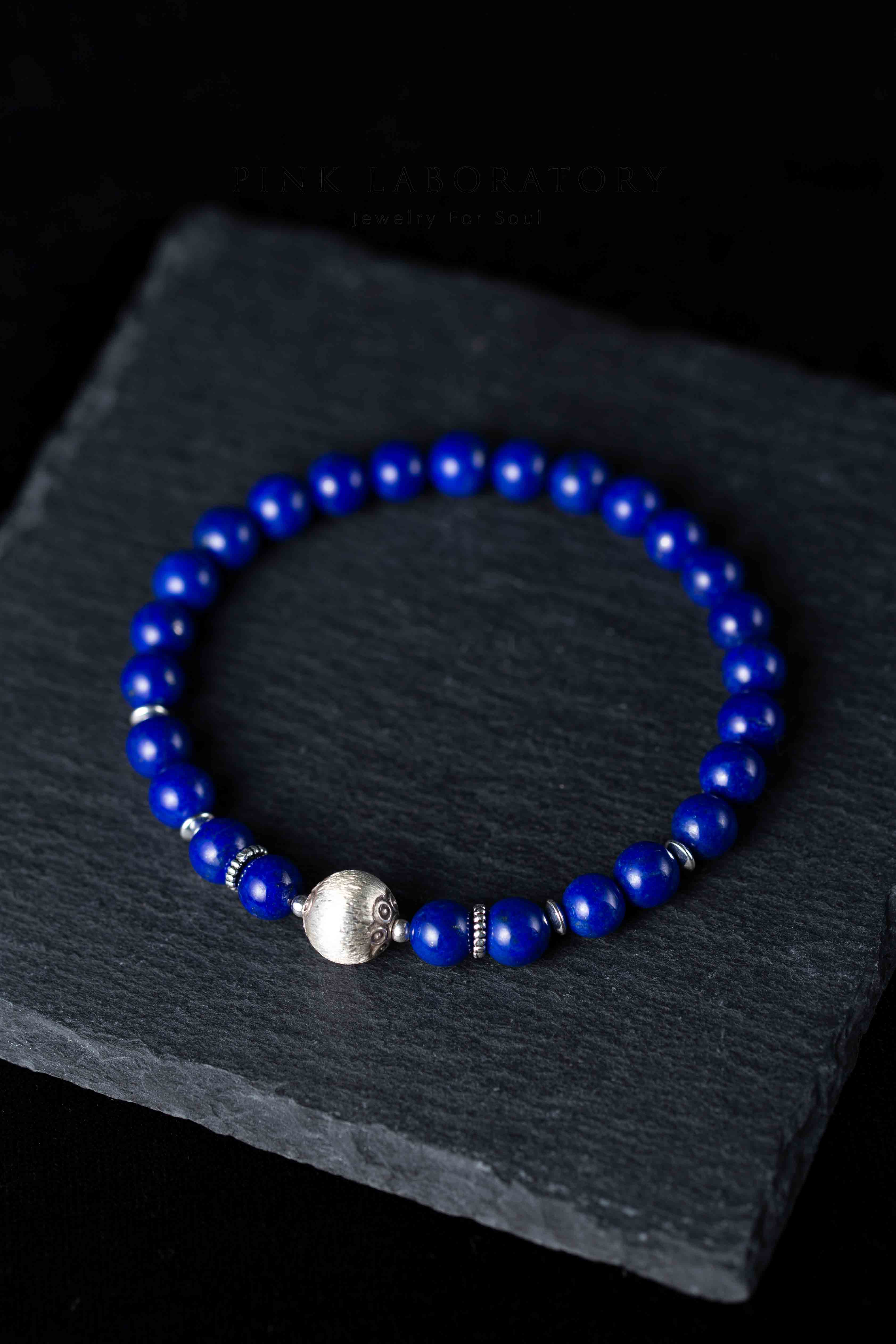 青金石925純銀手鍊