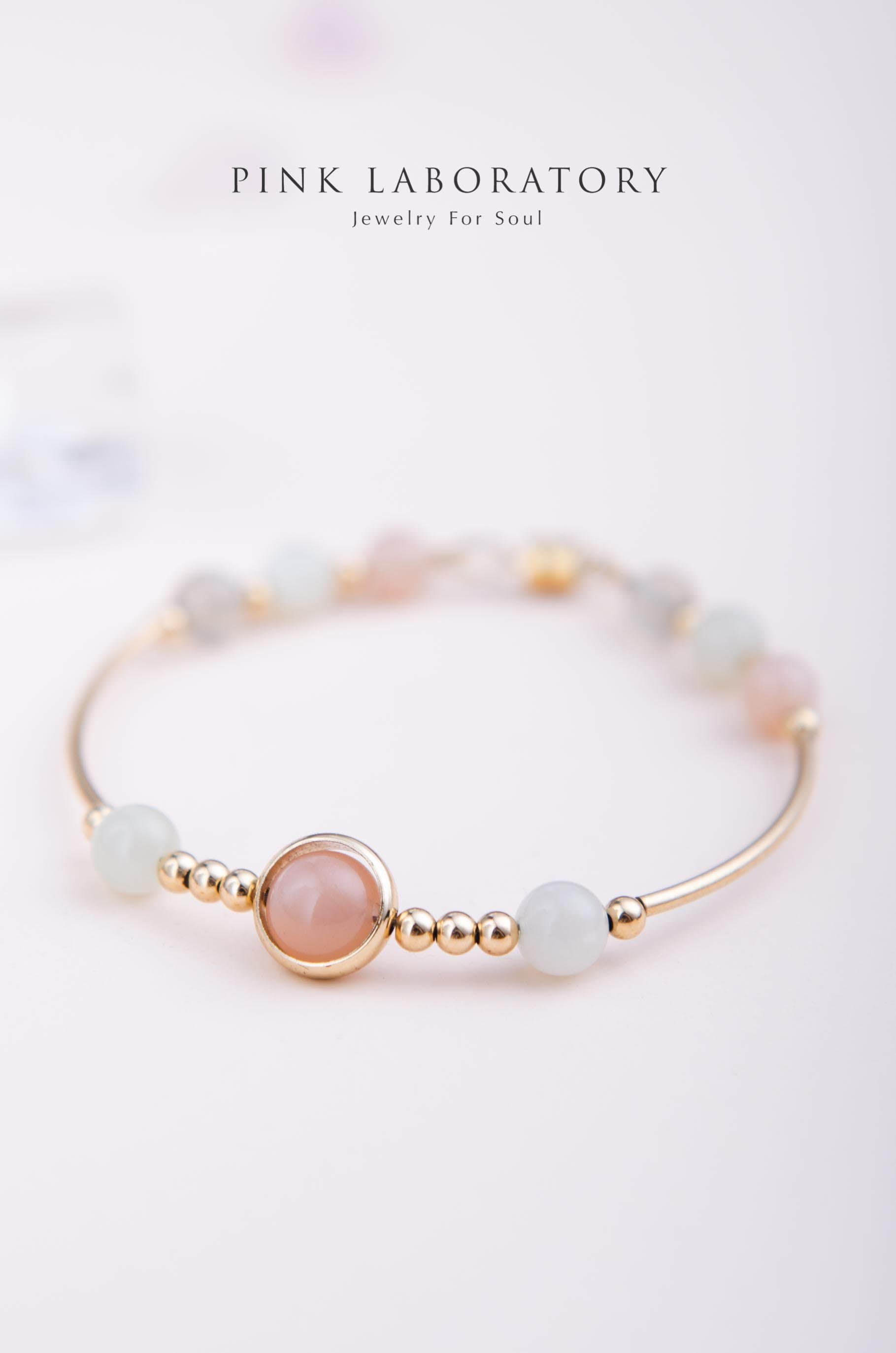 橙月光石14KGF手鍊 - Pink Laboratory