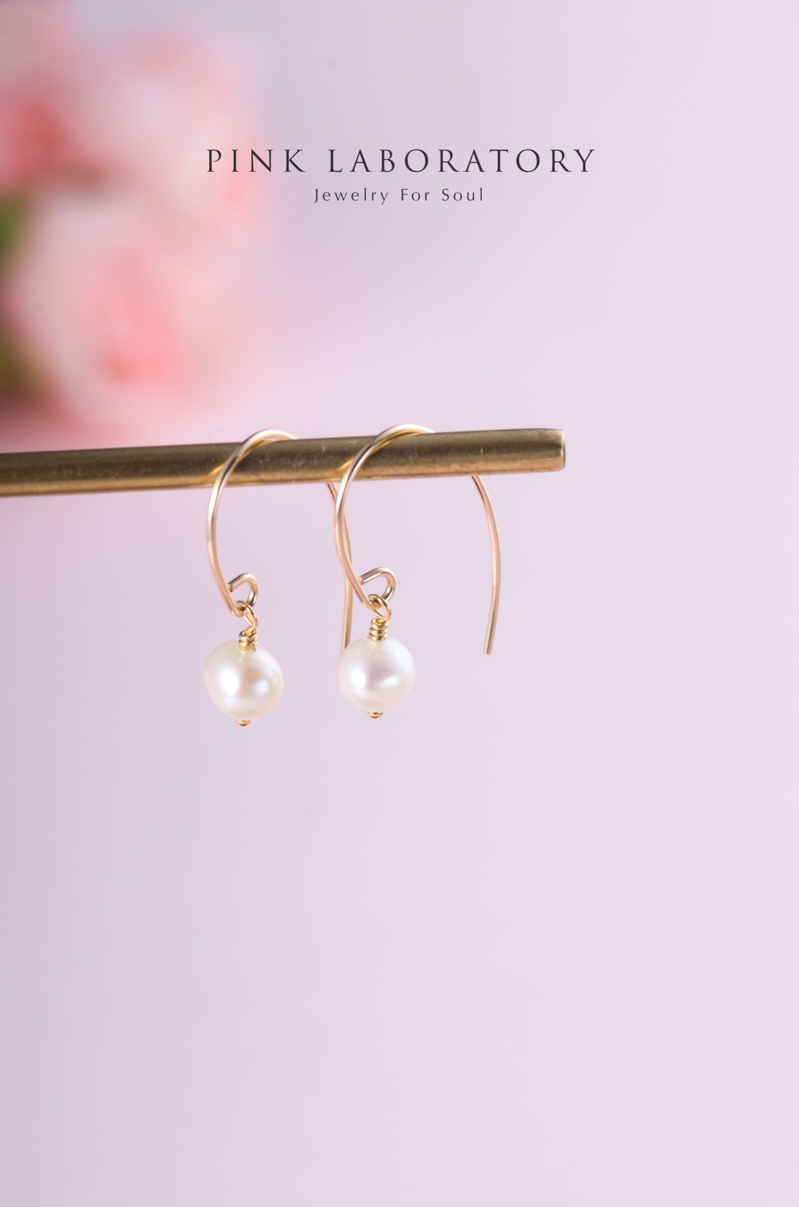 天然淡水珍珠耳環 | 14K包金 | 925純銀