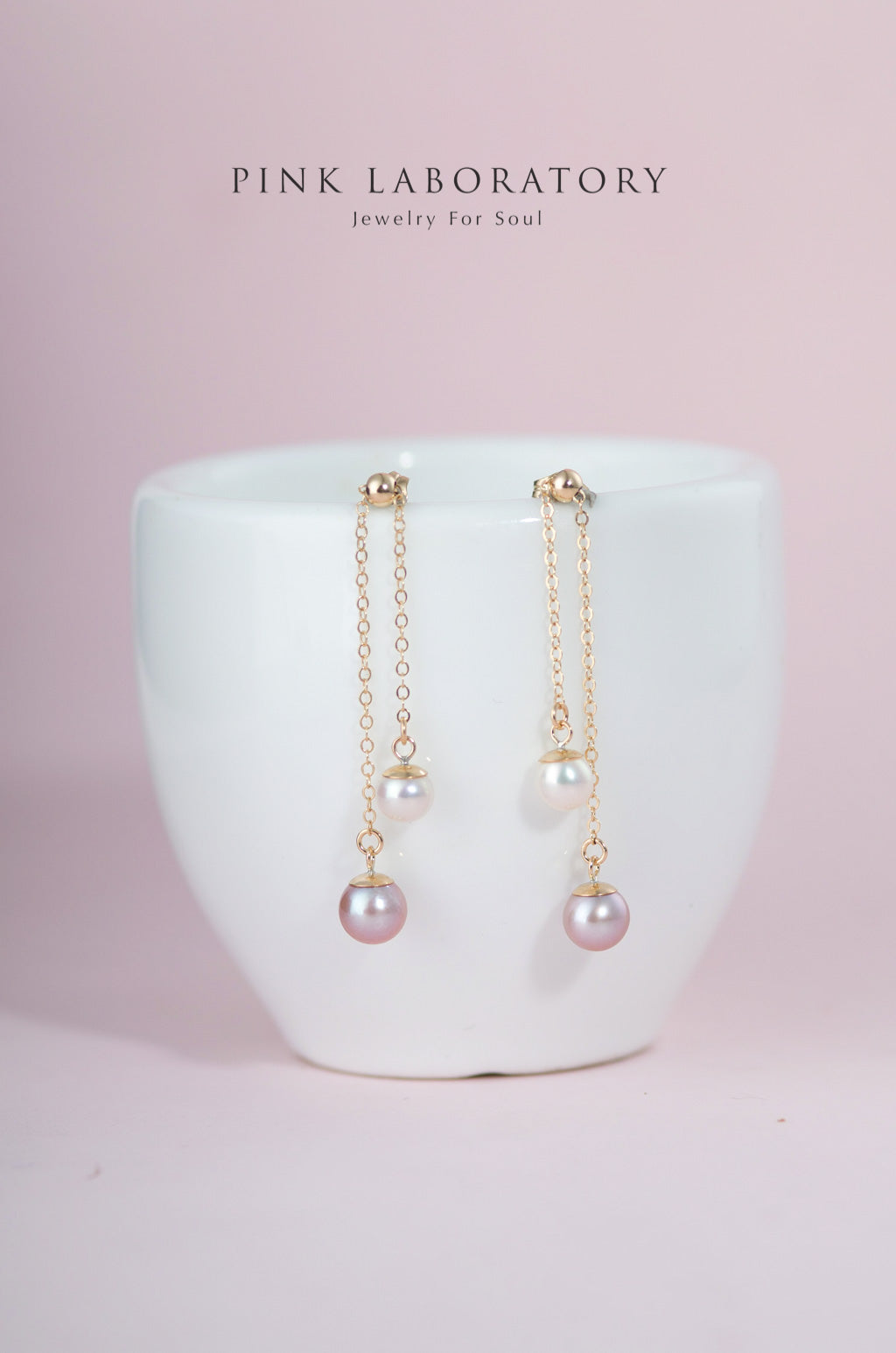 正圓天然淡水珍珠5.5mm黃銅鍍金配件圈耳環