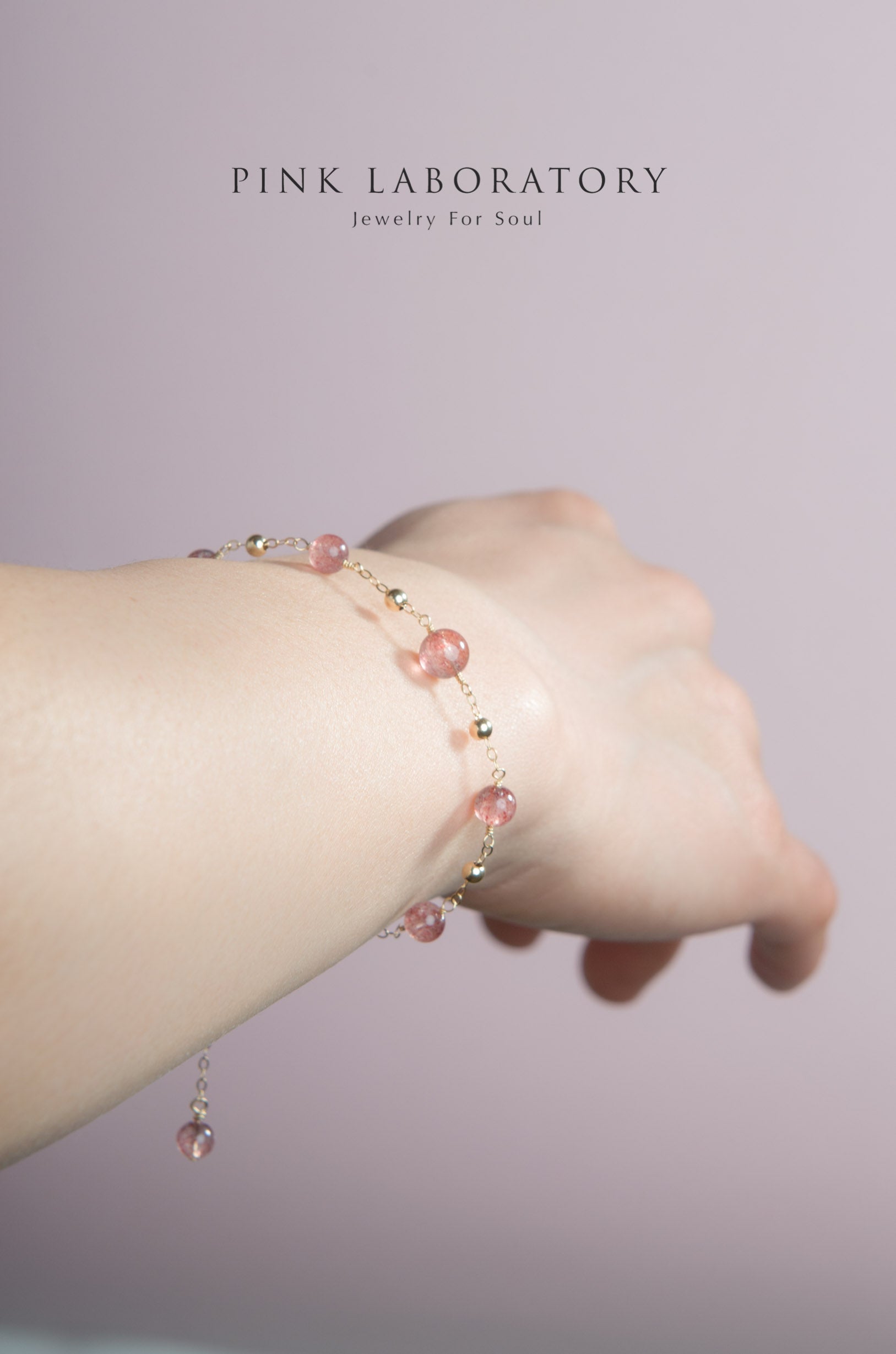 草莓晶手鍊 | 14K包金手鏈