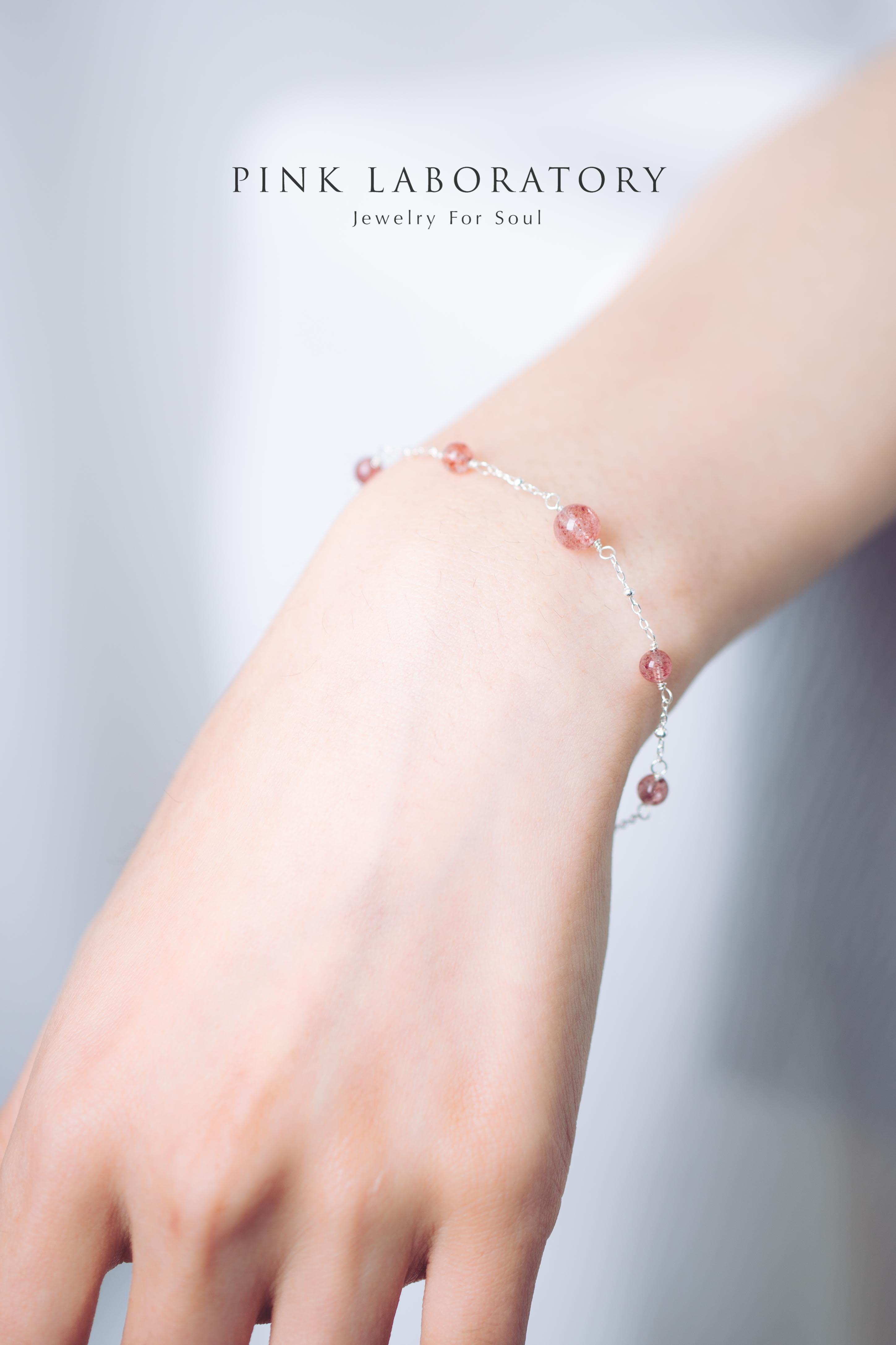 草莓晶手鍊 | 925純銀手鏈