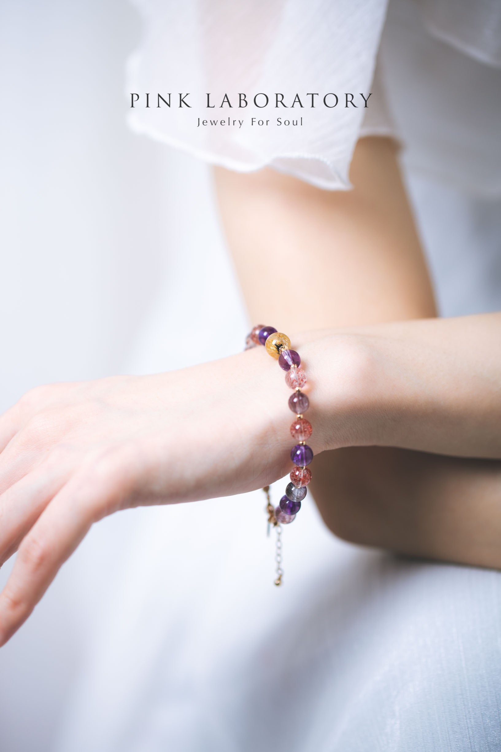 超級七金髮晶6mm手鍊