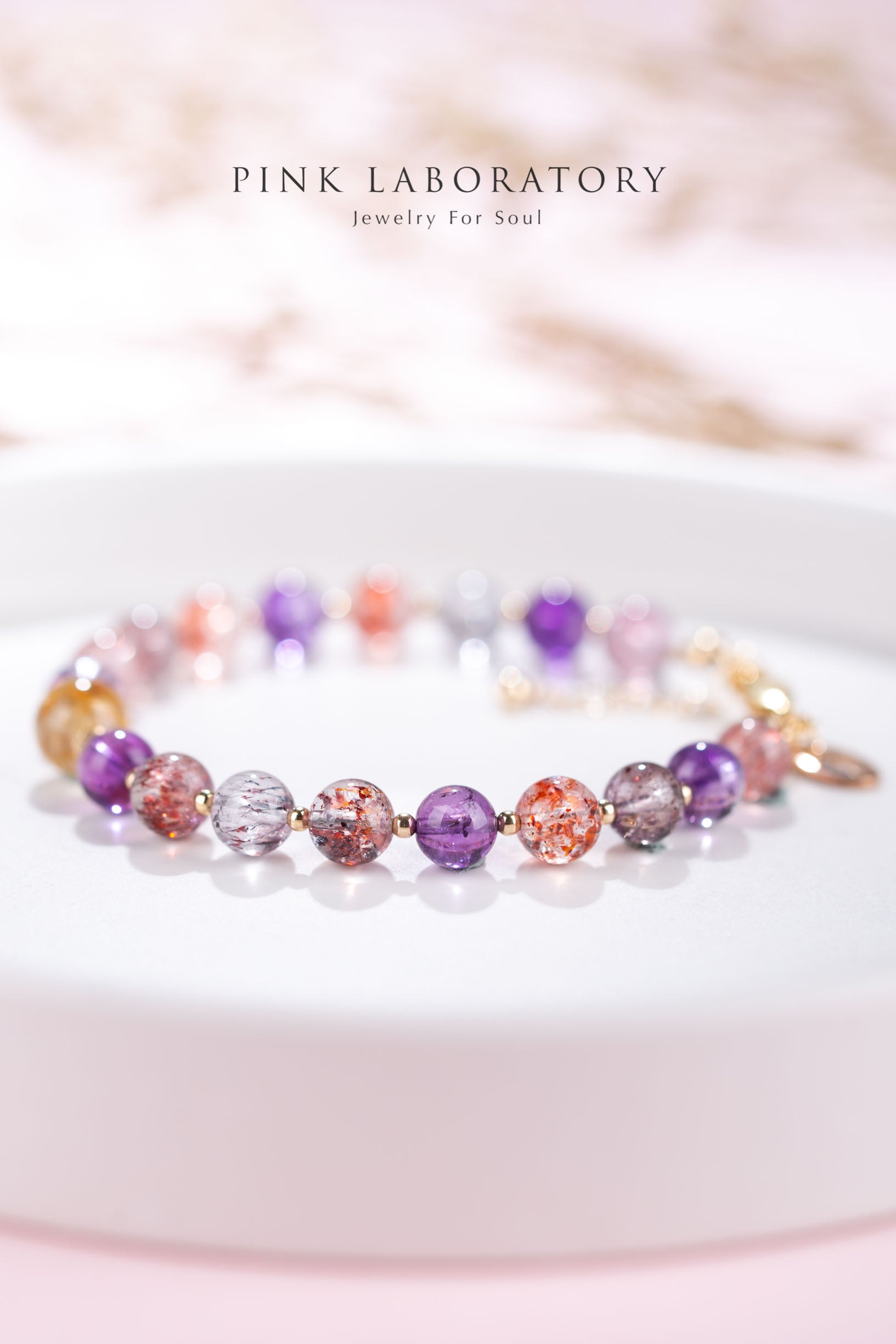 超級七金髮晶6mm手鍊