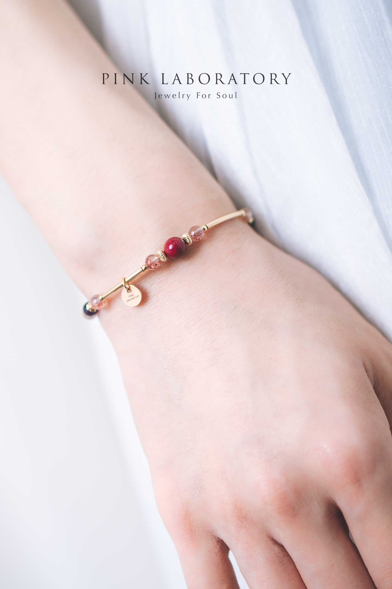 超級七硃砂14KGF手鍊