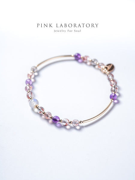 超級七月光石14KGF手鍊– Pink Laboratory