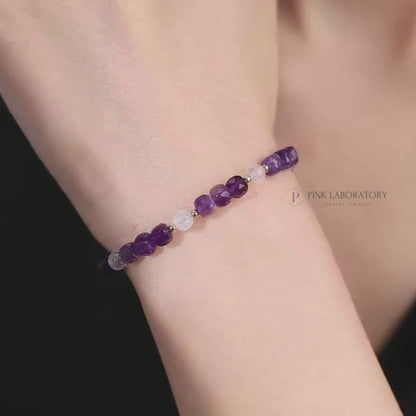 紫水晶月光石手鍊