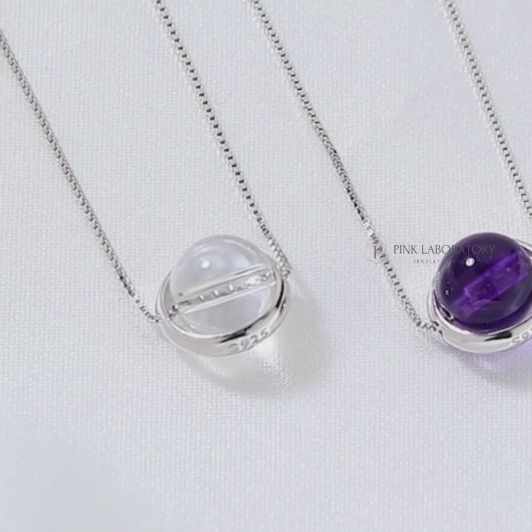 白水晶925純銀項鍊