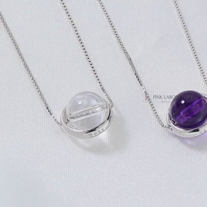 白水晶925純銀項鍊
