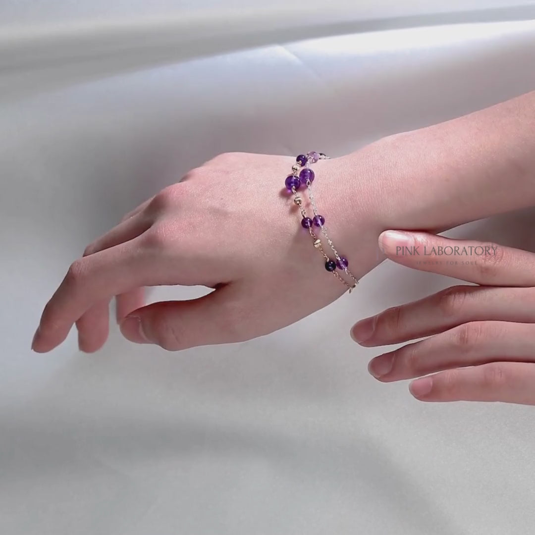 紫水晶手鍊 | 925純銀手鏈