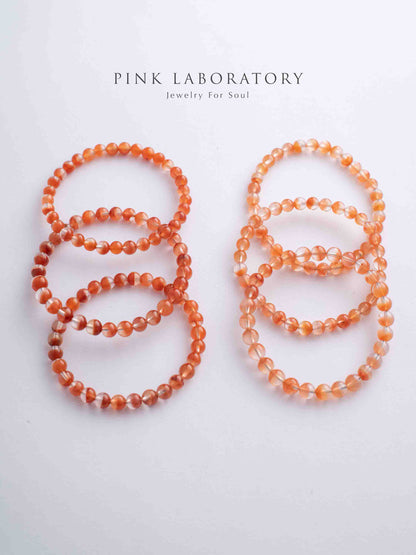 【微瑕疵福利品】紅兔毛紅髮晶6mm水晶 | 數量有限 售完即止