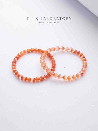 【微瑕疵福利品】紅兔毛紅髮晶6mm水晶 | 數量有限 售完即止