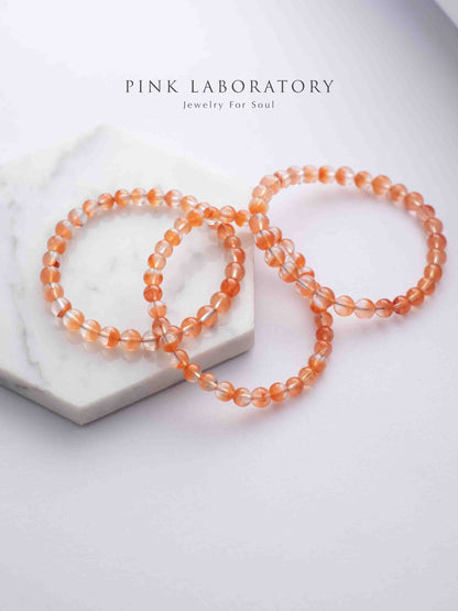 【微瑕疵福利品】紅兔毛紅髮晶6mm水晶 | 數量有限 售完即止