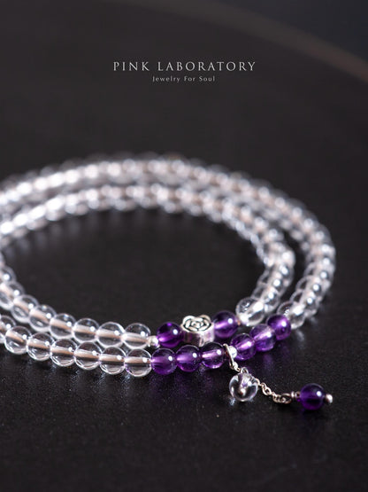 白水晶紫水晶手鍊