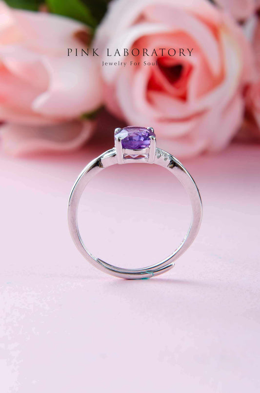 紫水晶戒指 | 切面 - Pink Laboratory