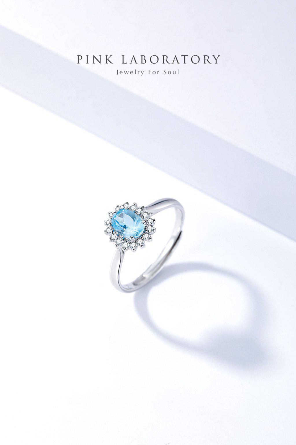 Blue Topaz Ring 天空藍托帕石戒指 - Pink Laboratory
